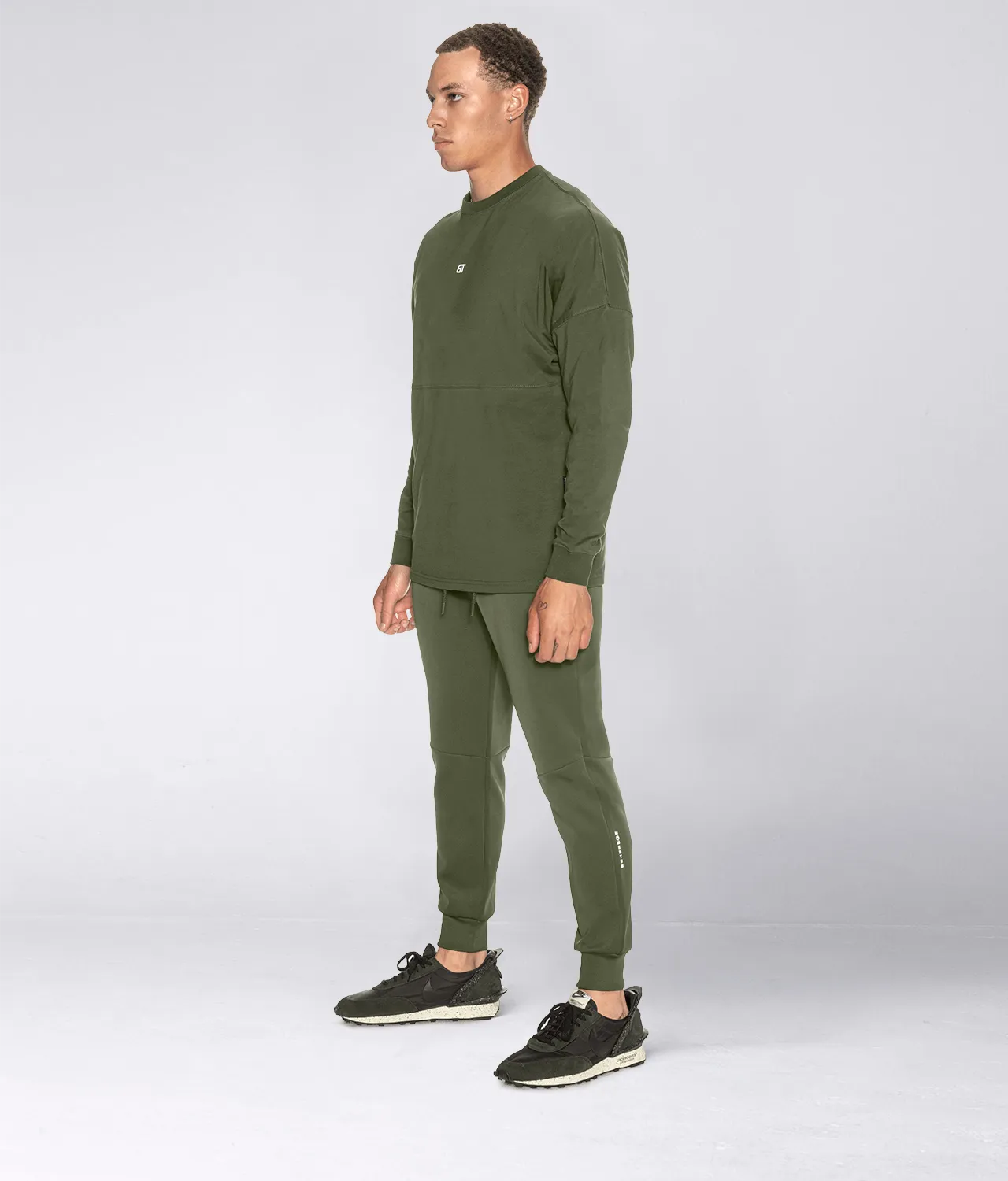 600 . Viscose Regular-Fit Over Size Shirt - Military Green