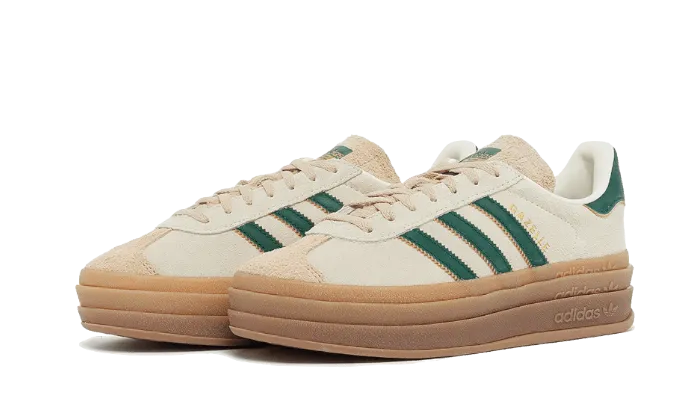 Adidas Gazelle Bold Magic Beige Collegiate Green