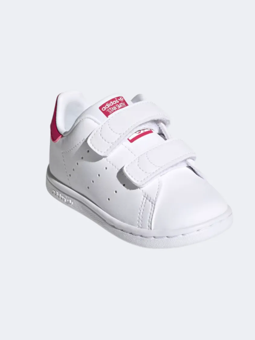 Adidas STAN SMITH INFANT-GIRLS ORIGINAL shoes White / Bold Pink