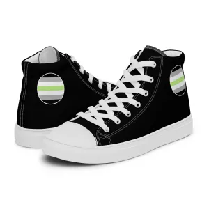 Agender Men’s High Top Canvas Athletic Shoes