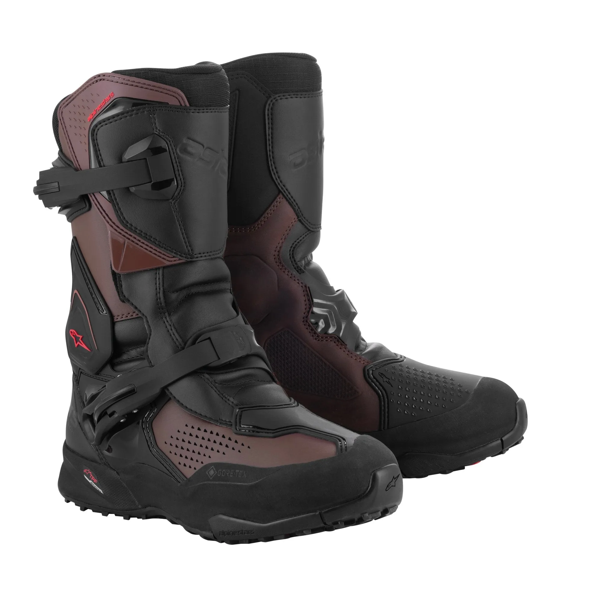 Alpinestars XT-8 Gore-Tex Adventure Motorcycle Touring Boots Black Brown