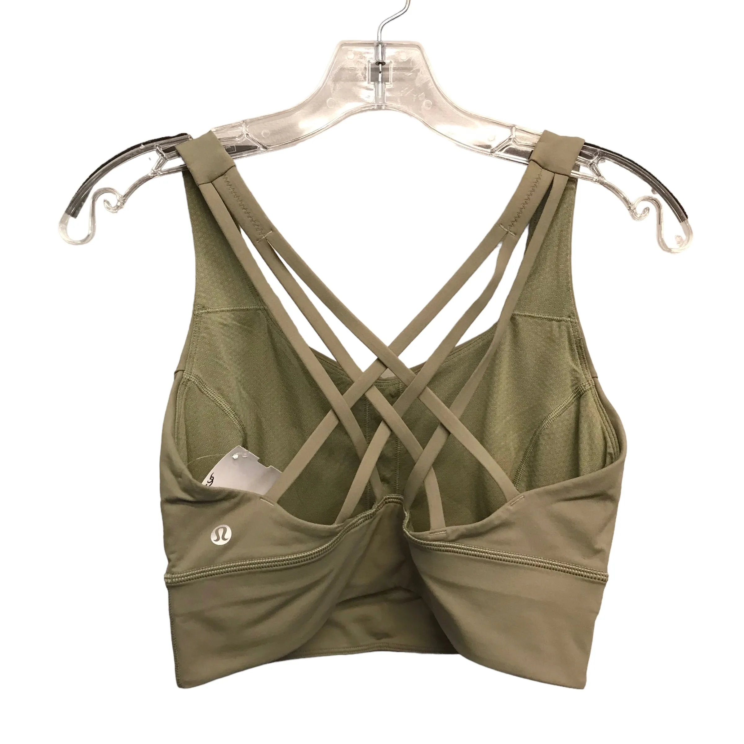 Athletic Bra By Lululemon In Green, Size:M