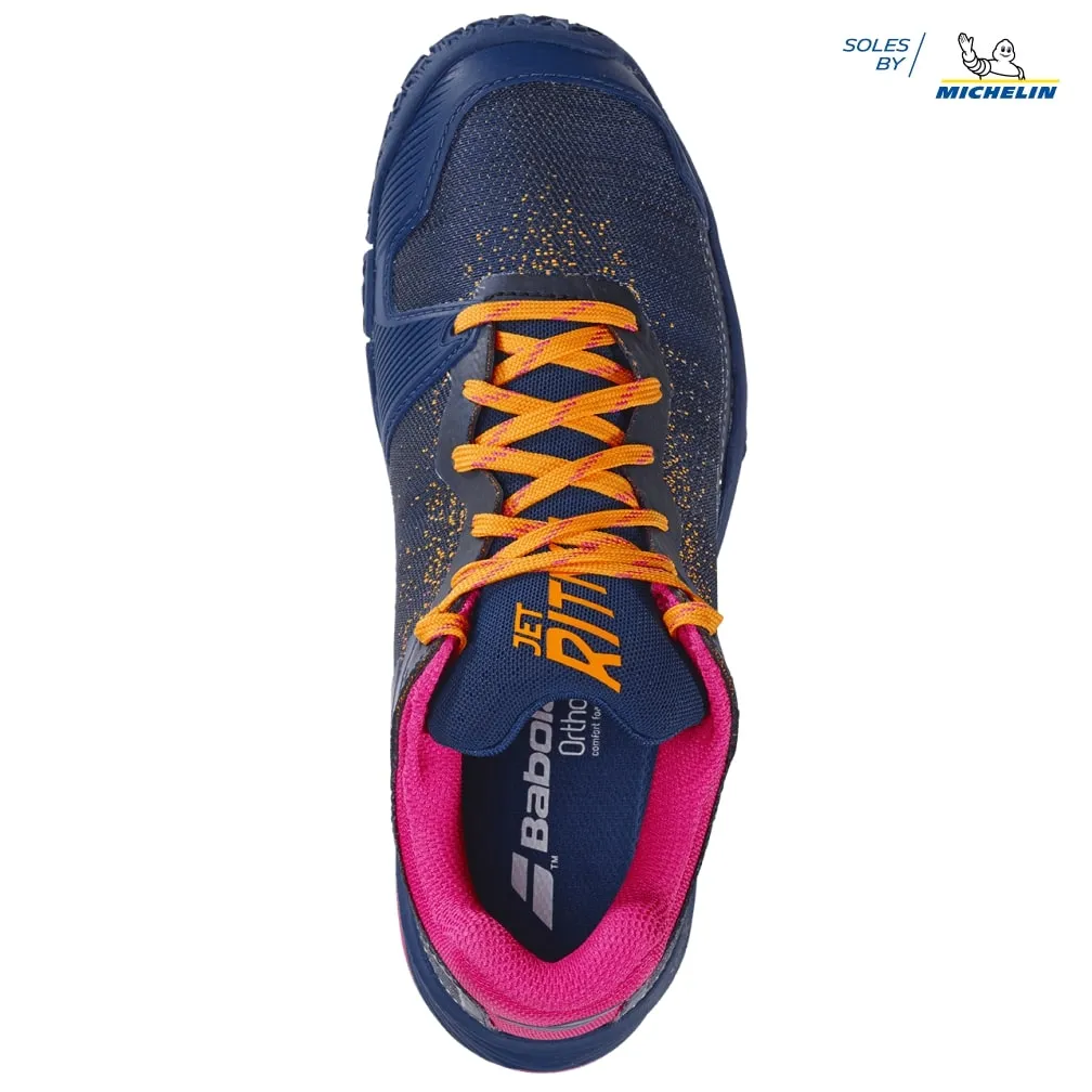 babolat Jet Ritma Padel Shoes (Ladies) - Insignia Blue/Roseberry