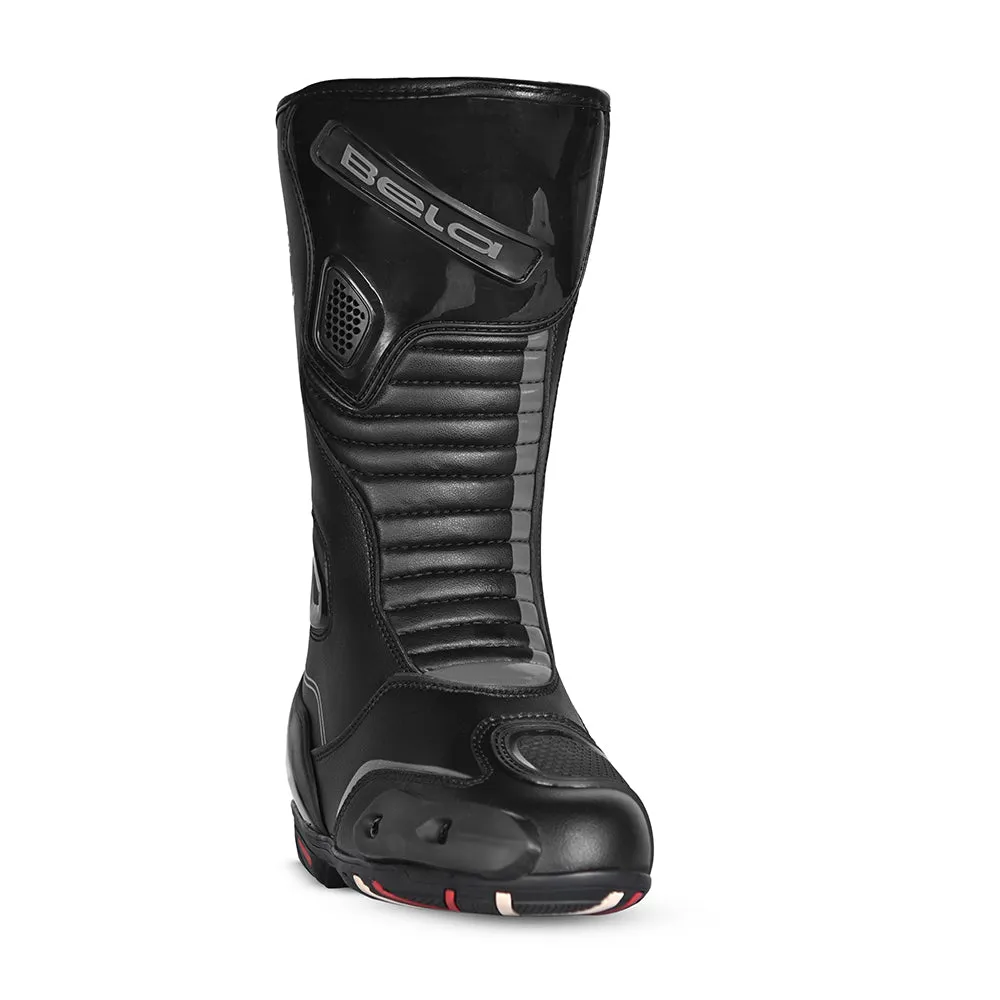 BELA Micro Strip Boots - Racing Boots - Black Grey