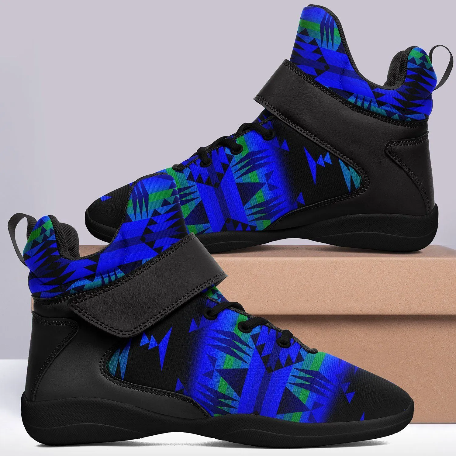 Between the Blue Ridge Mountains Ipottaa Basketball / Sport High Top Shoes - Black Sole