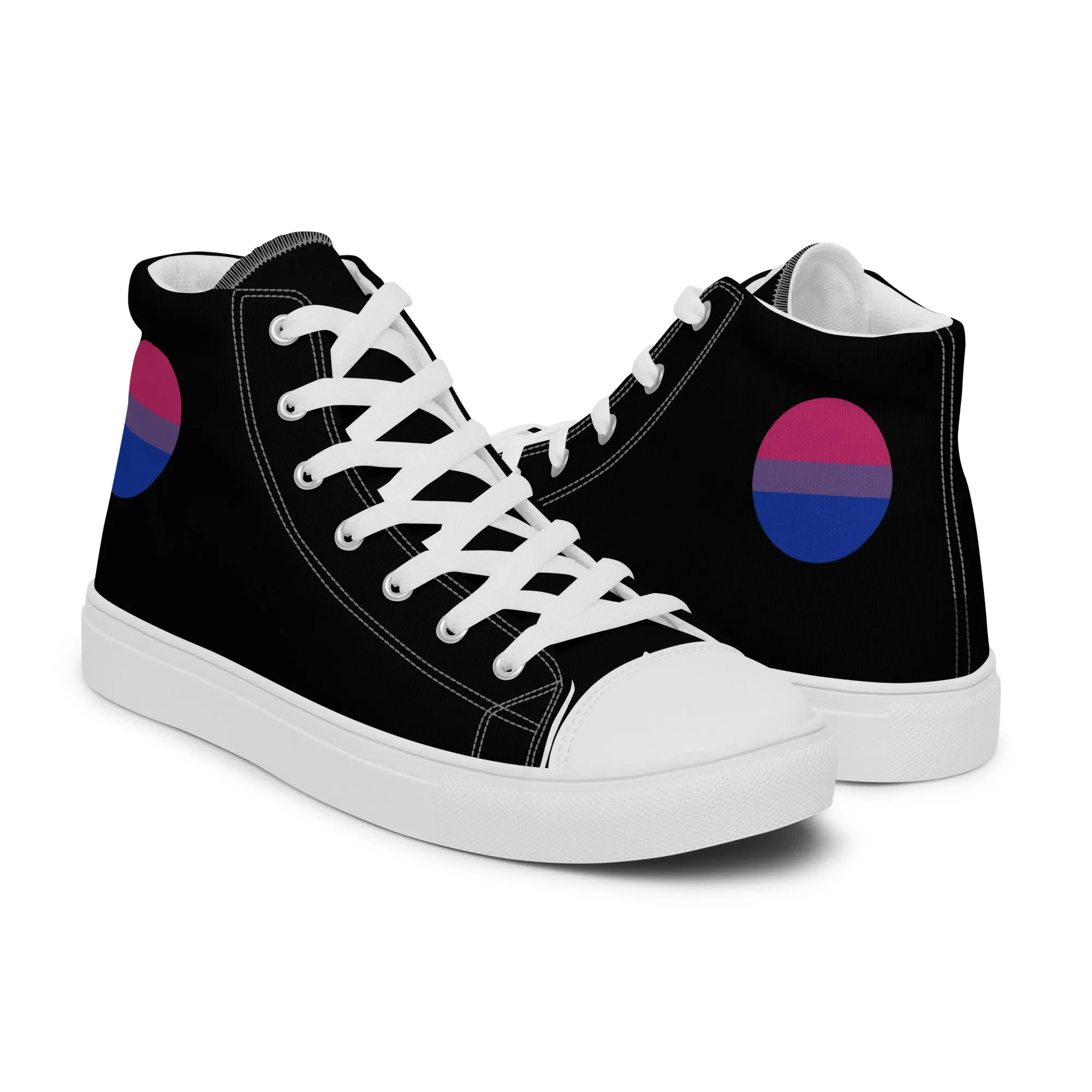 Bisexual Bi Men’s High Top Canvas Athletic Shoes