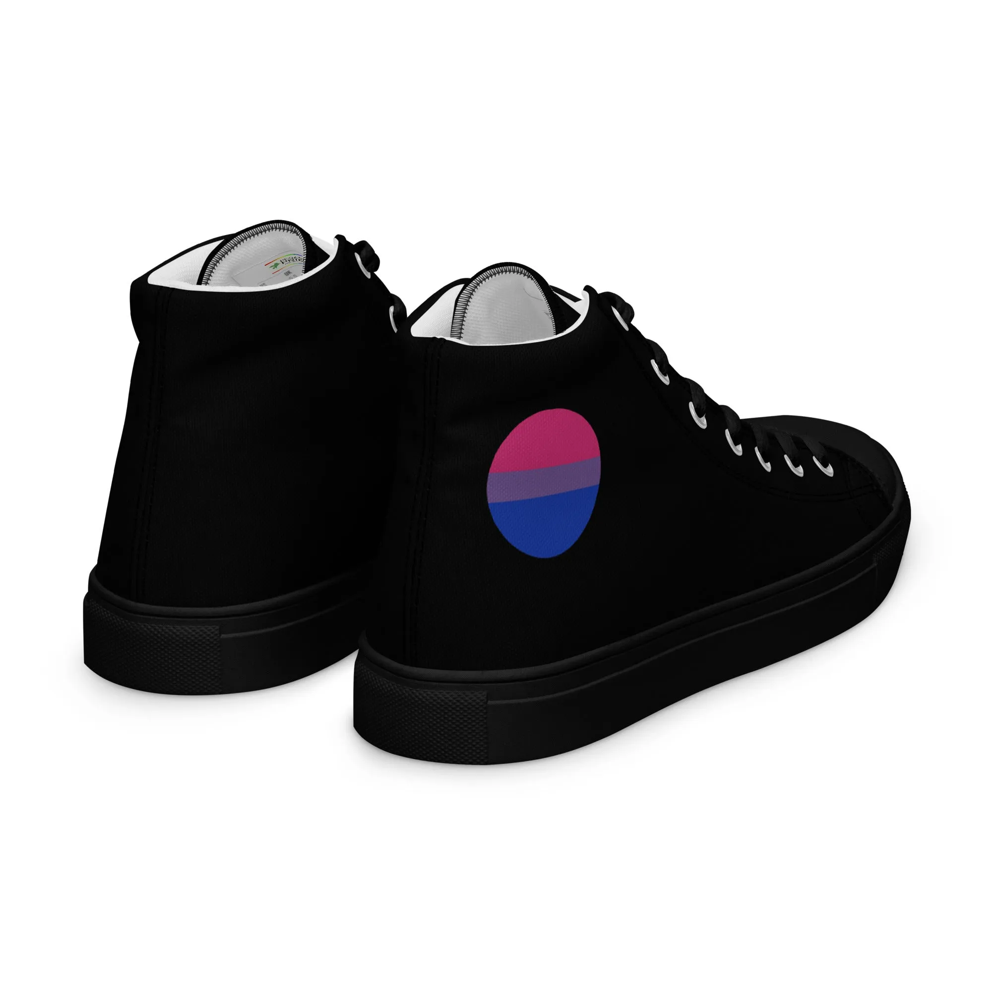 Bisexual Bi Men’s High Top Canvas Athletic Shoes