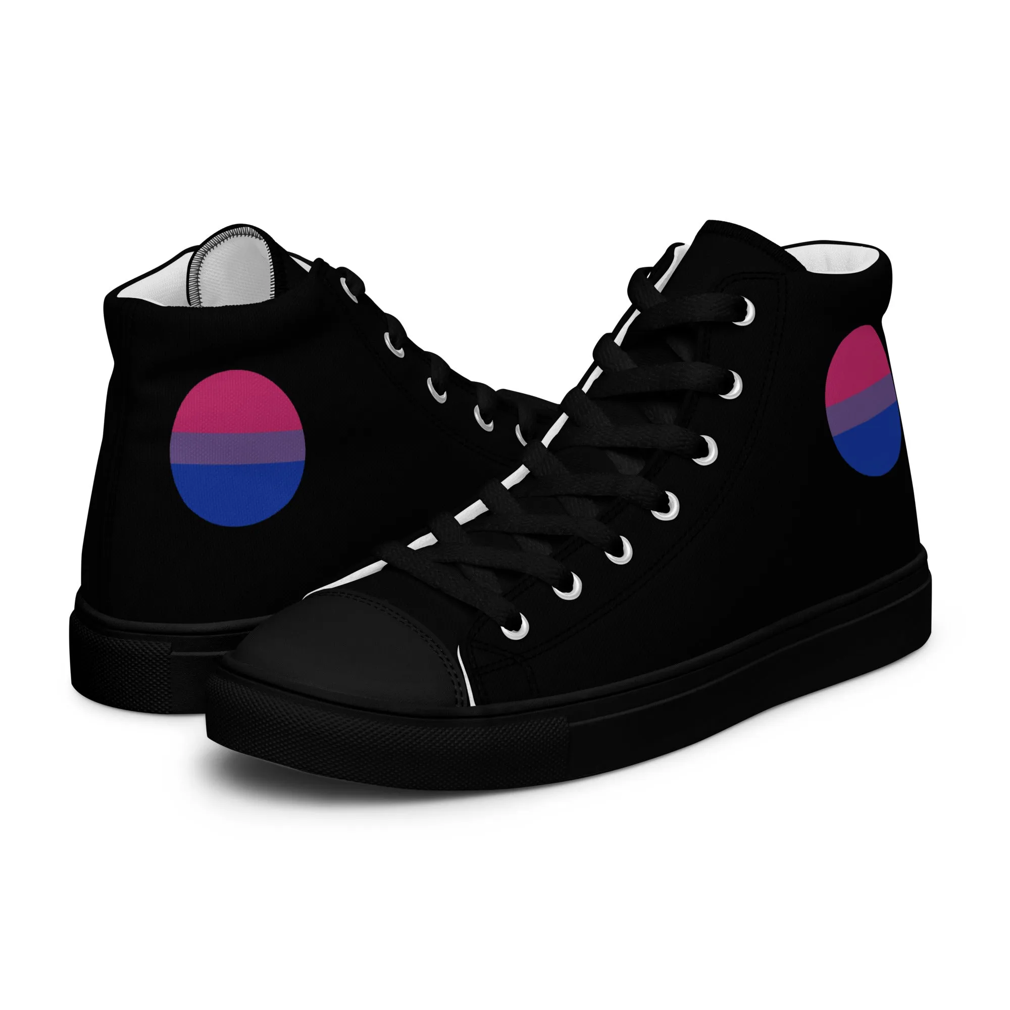 Bisexual Bi Men’s High Top Canvas Athletic Shoes