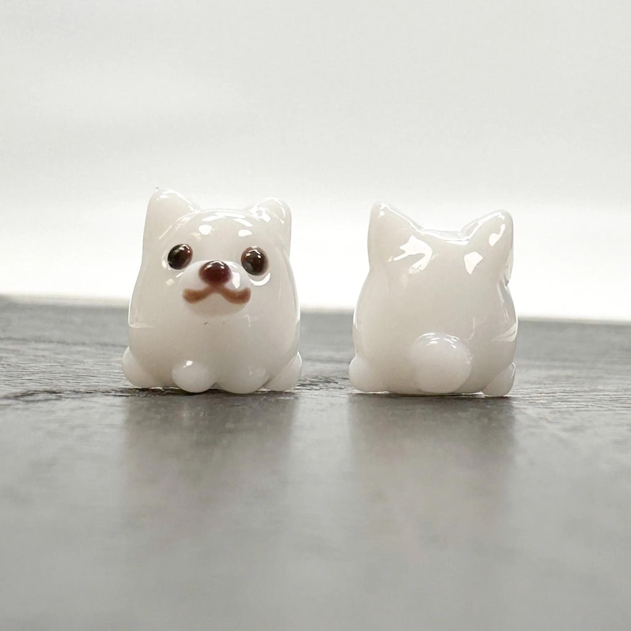 Chibi Handmade Glass Beads - Shiba Inu Dog (LB063)