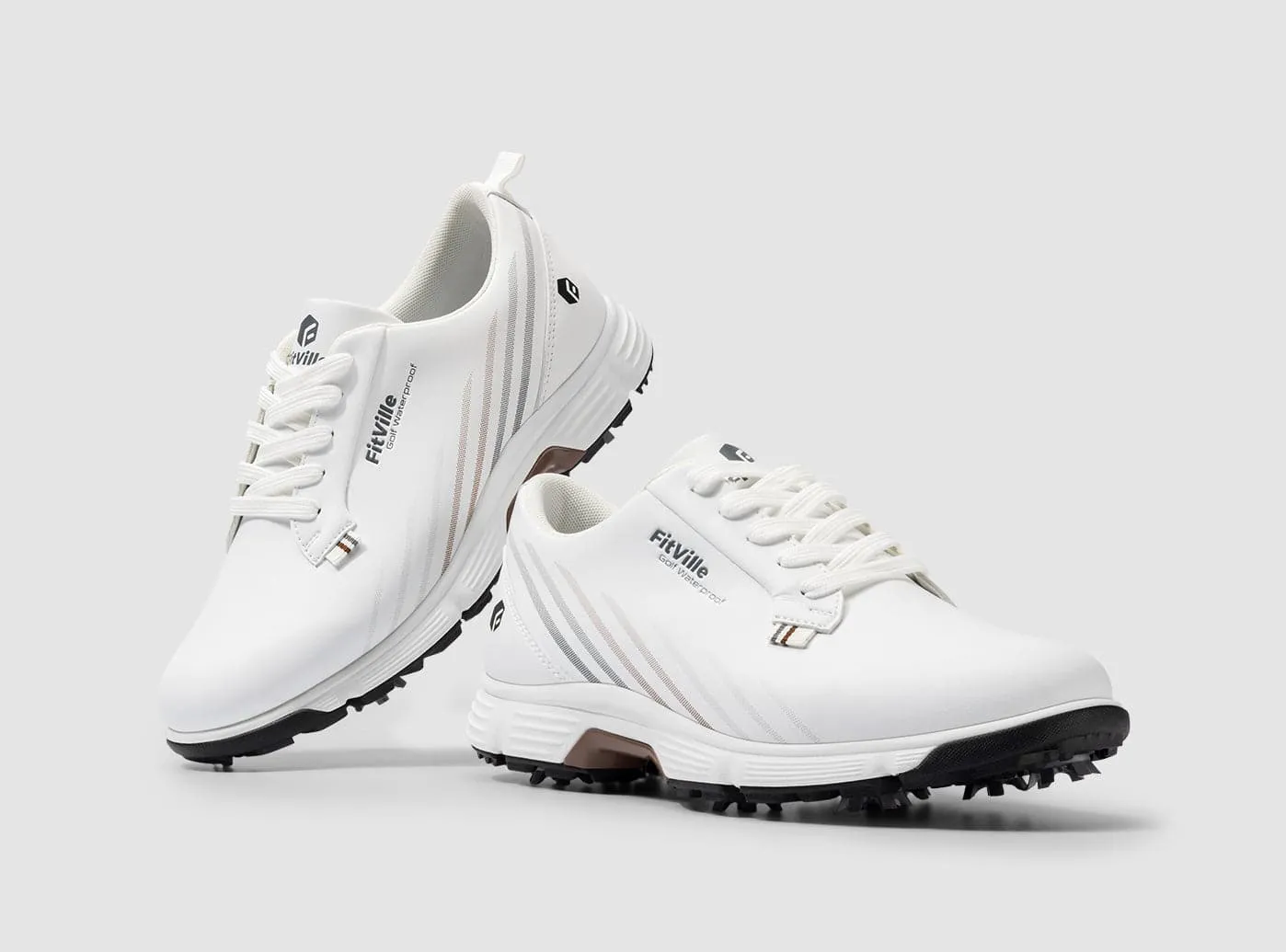 FitVille Men's GreenTread Golf Shoes V2