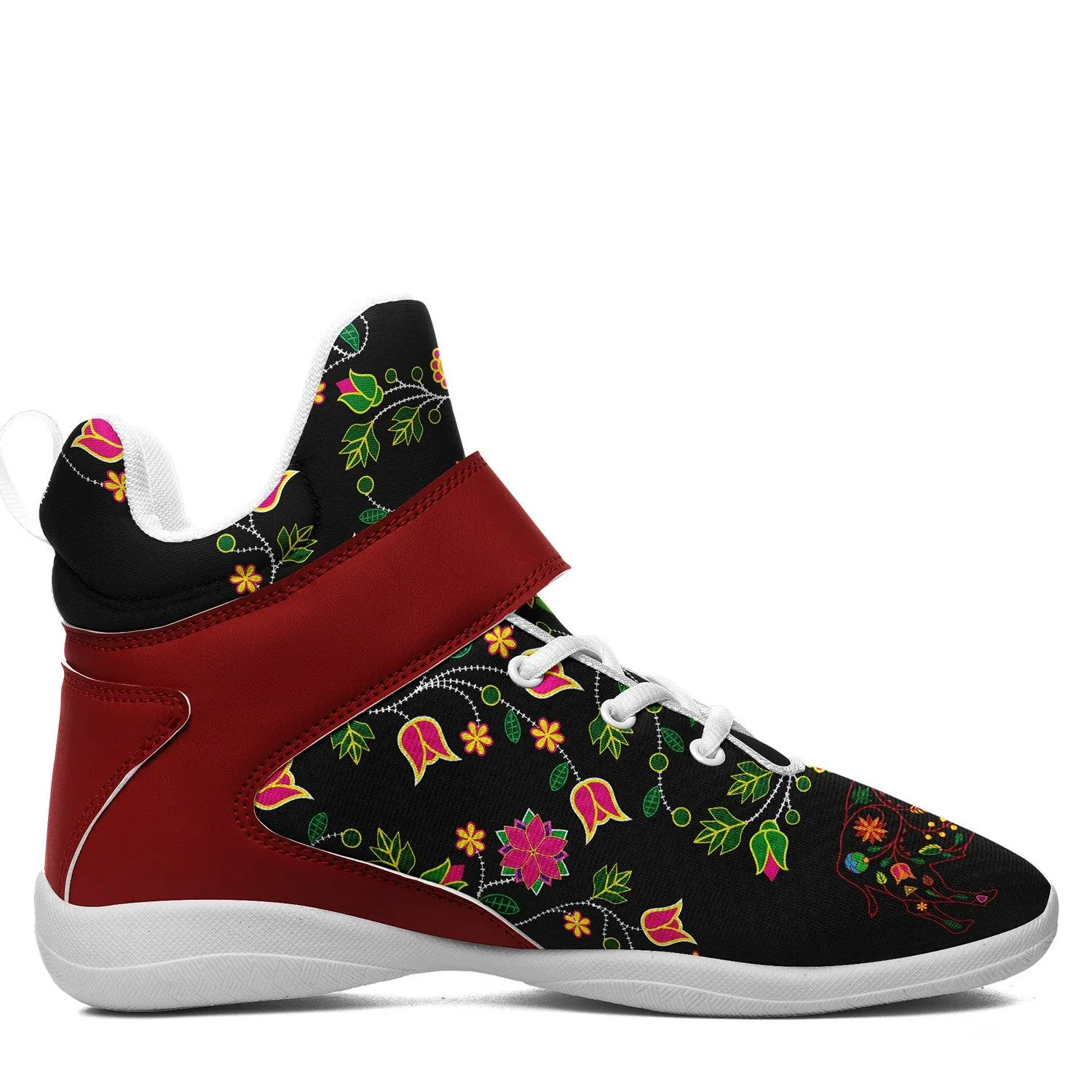 Floral Buffalo Kid's Ipottaa Basketball / Sport High Top Shoes