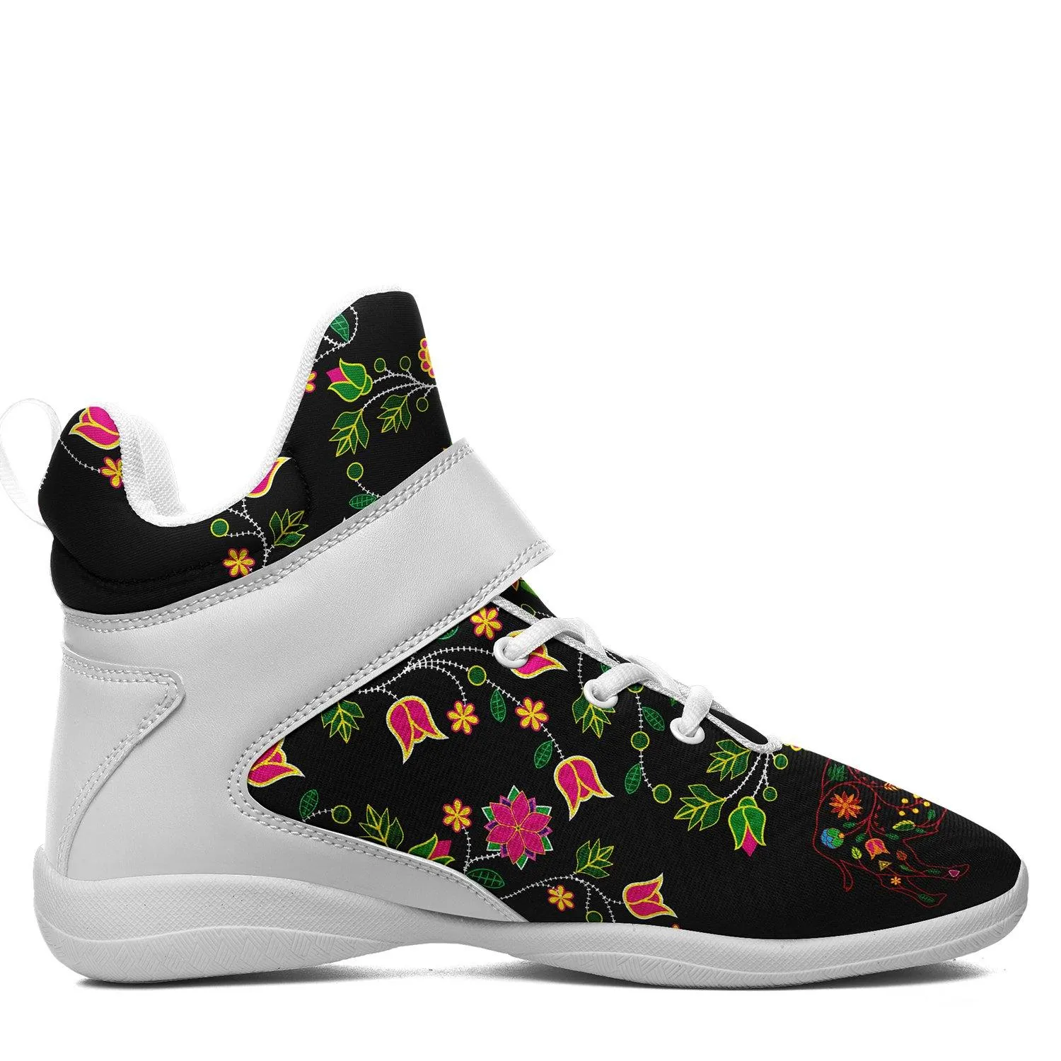 Floral Buffalo Kid's Ipottaa Basketball / Sport High Top Shoes