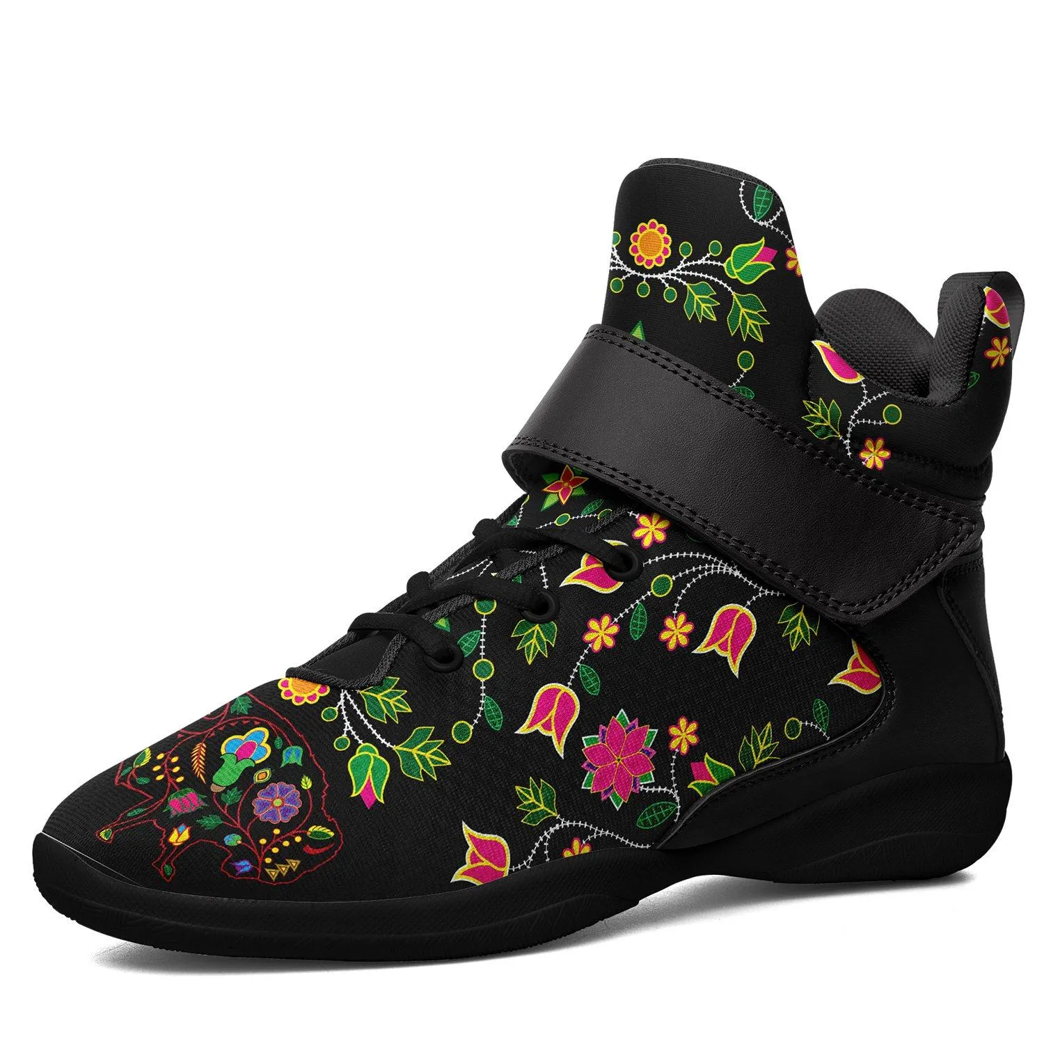 Floral Buffalo Kid's Ipottaa Basketball / Sport High Top Shoes