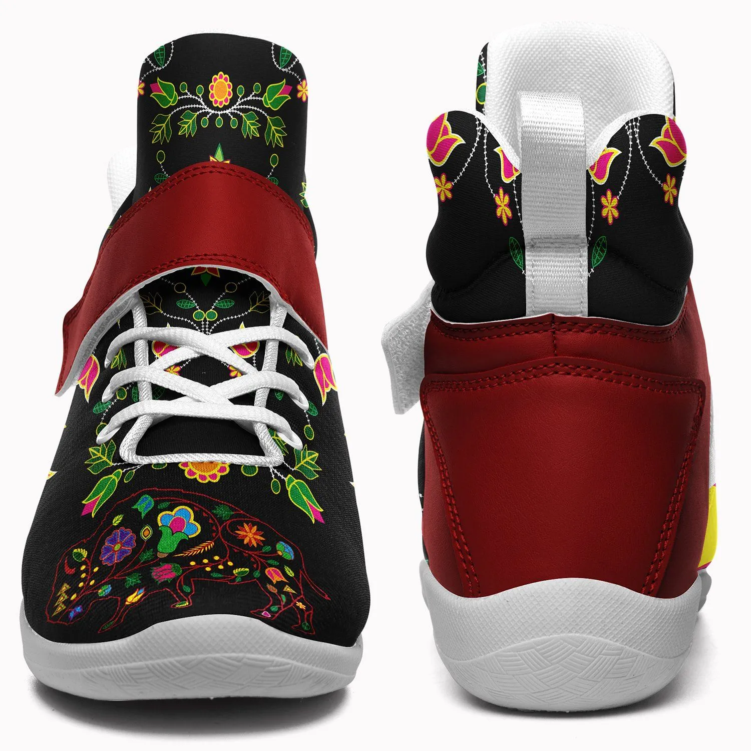 Floral Buffalo Kid's Ipottaa Basketball / Sport High Top Shoes