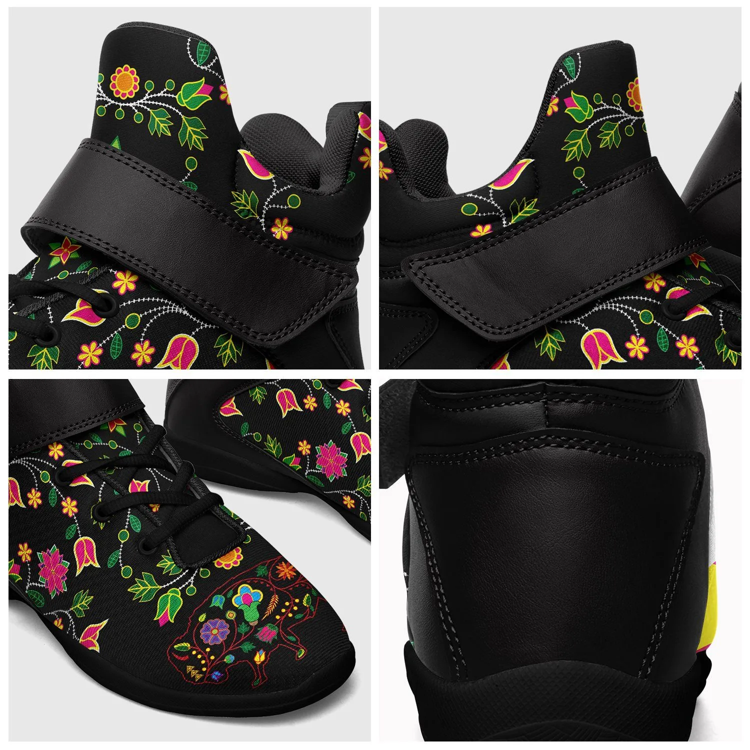 Floral Buffalo Kid's Ipottaa Basketball / Sport High Top Shoes