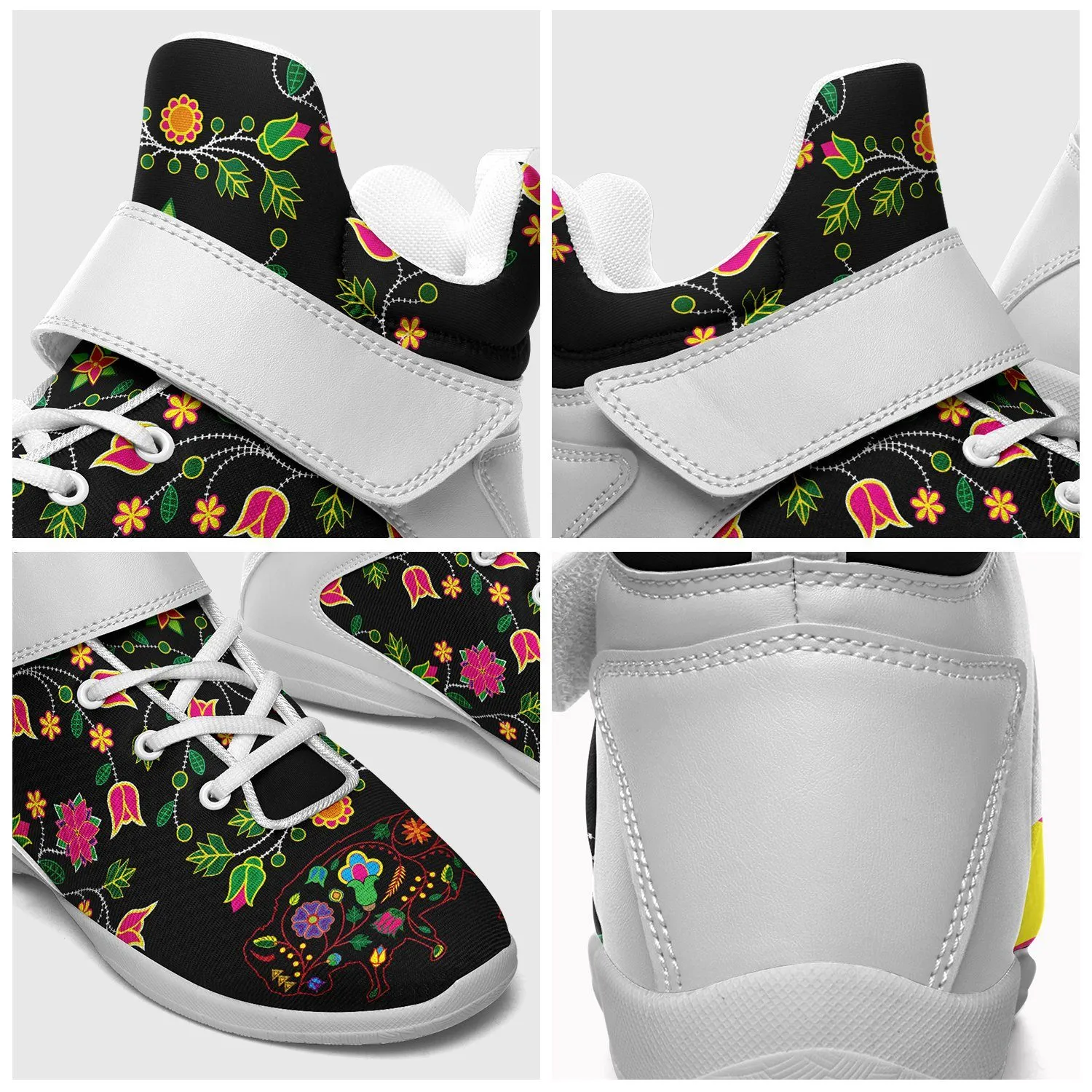 Floral Buffalo Kid's Ipottaa Basketball / Sport High Top Shoes