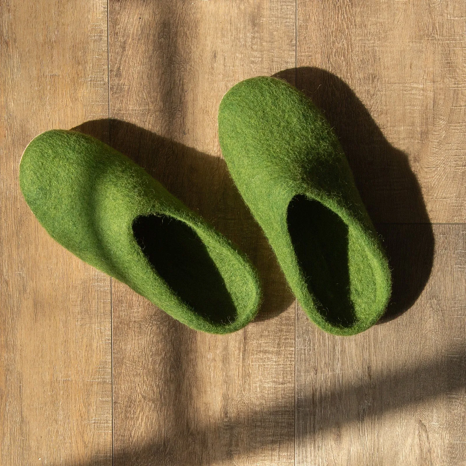 Forest Green | Luxury Organic Merino Wool Slippers