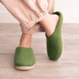 Forest Green | Luxury Organic Merino Wool Slippers