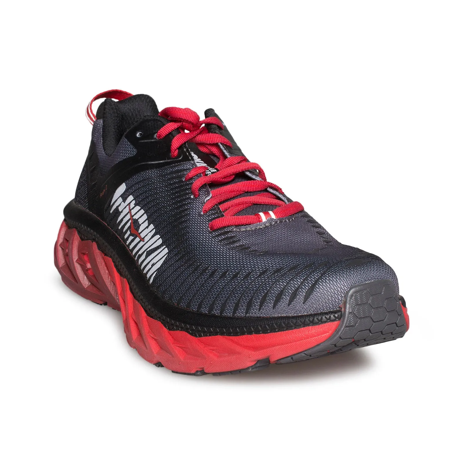 Hoka One One Arahi 2 Black / Risk Red Running Shoes - Men's