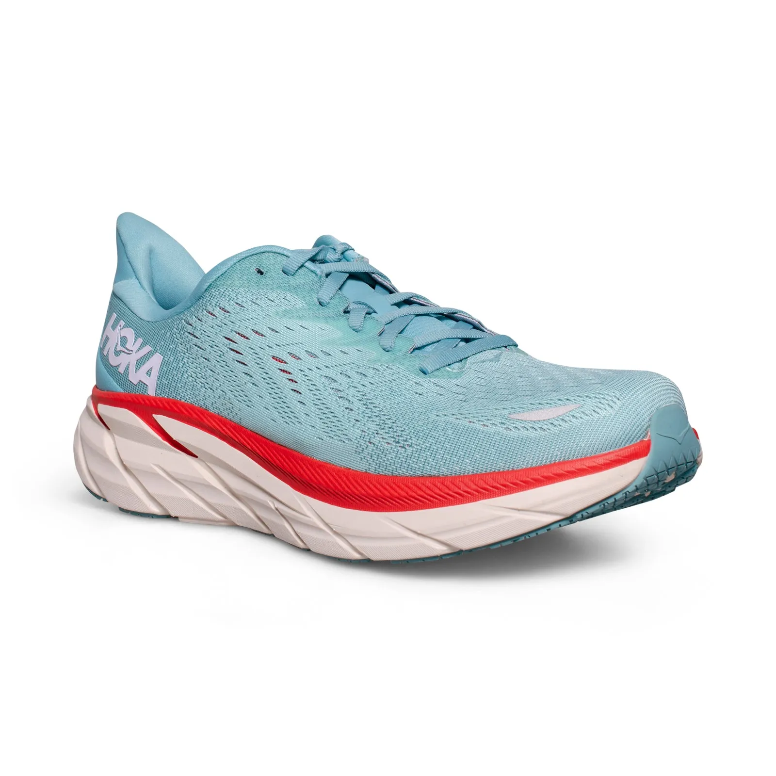 Hoka One One Clifton 8 Aquarelle / Eggshell Blue Running Shoes - Women's