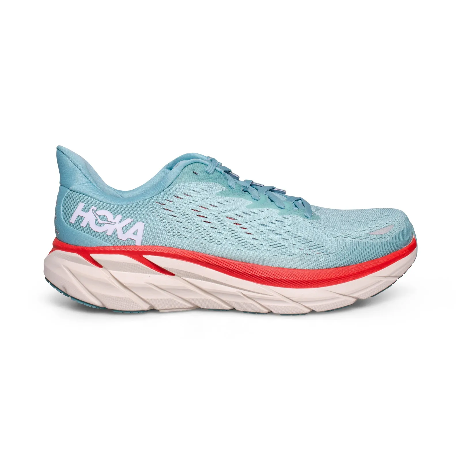 Hoka One One Clifton 8 Aquarelle / Eggshell Blue Running Shoes - Women's