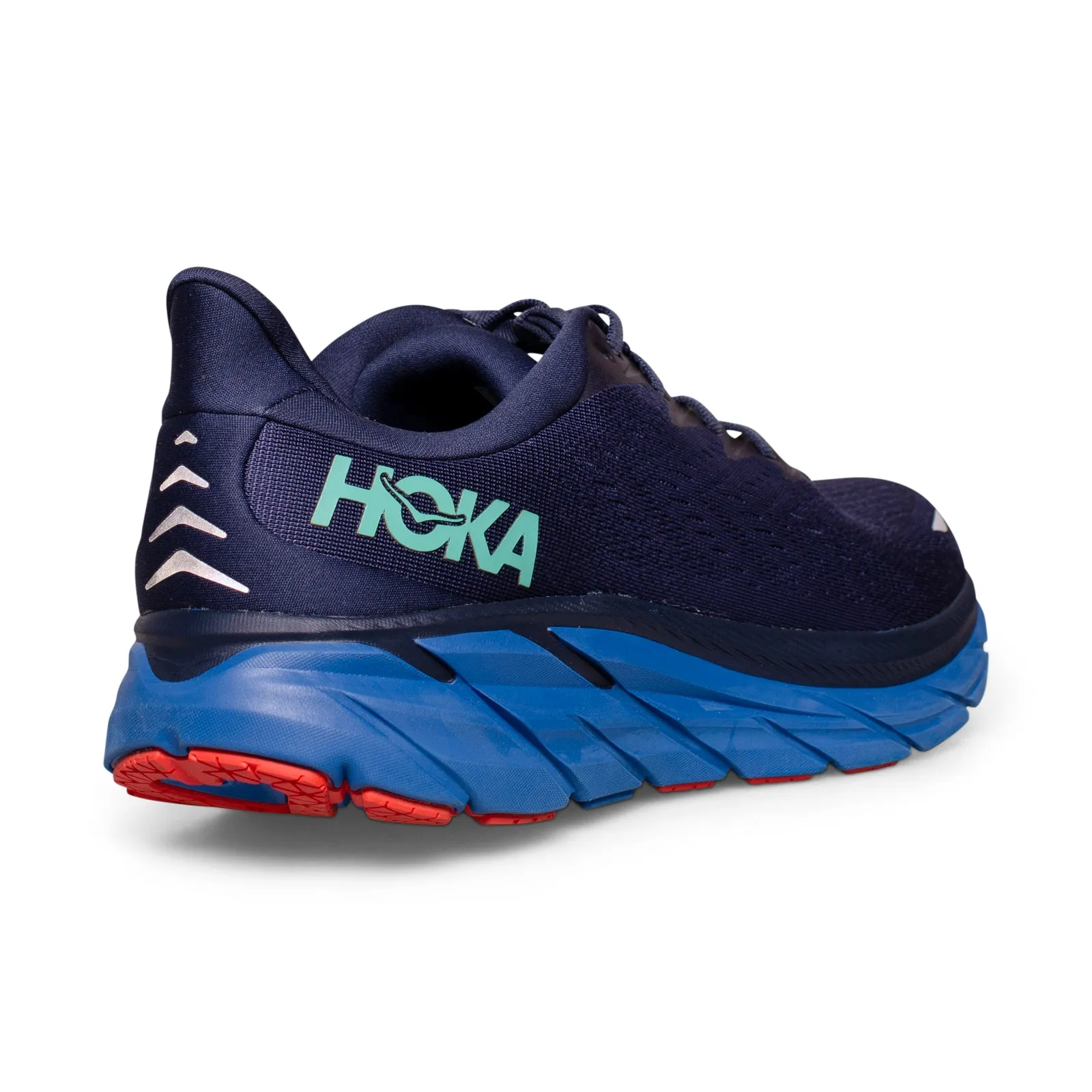 Hoka One One Clifton 8 Outer Space / Vallarta Blue Running Shoes - Men's