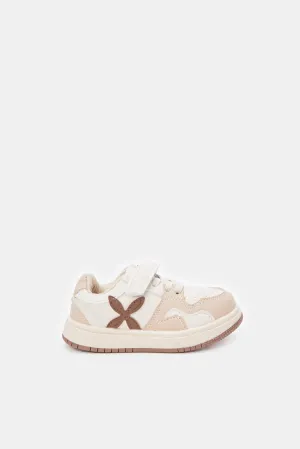 Infant Boys Beige Velcro Strap Sneaker