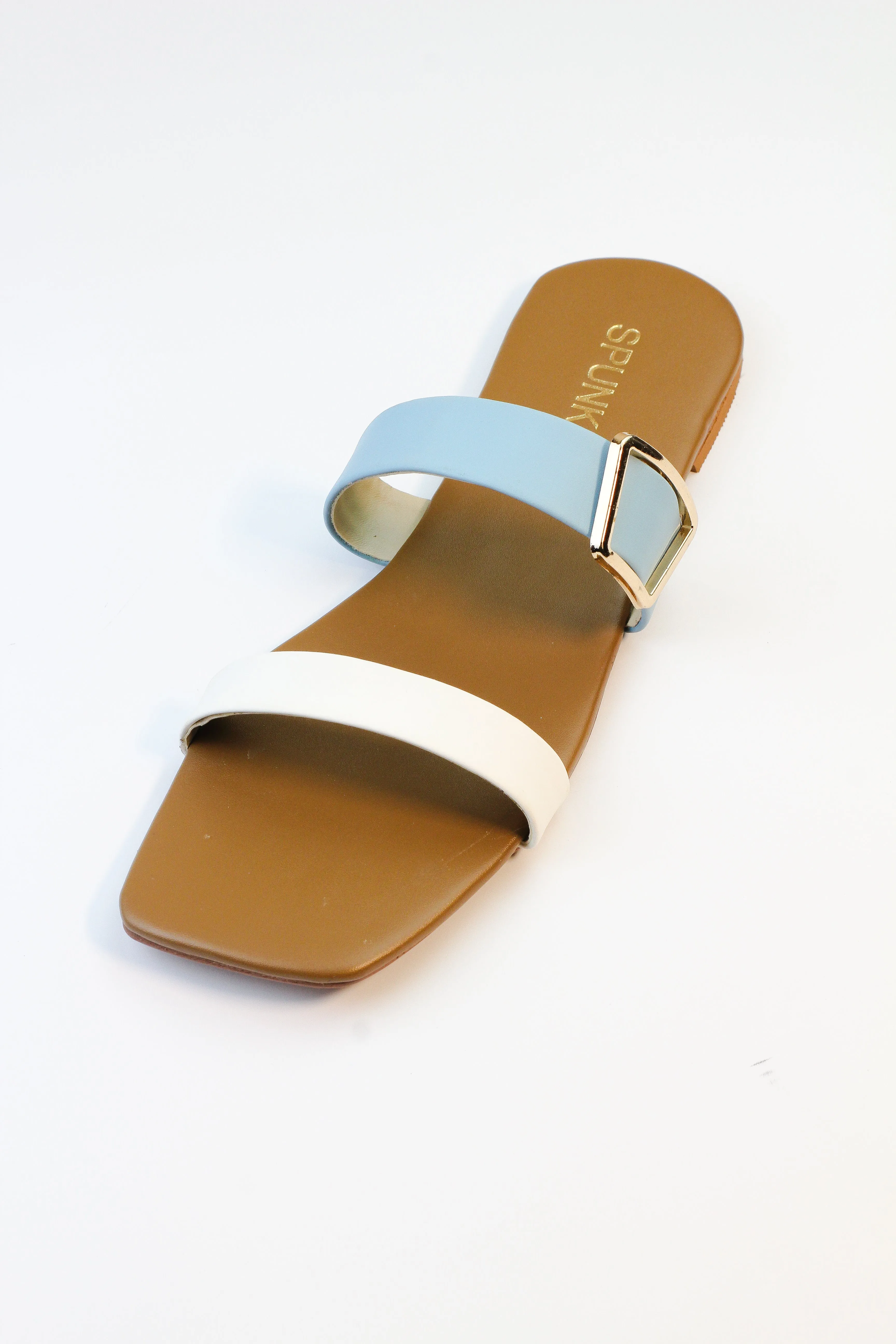 Juno Two Tone Square Toe Slippers