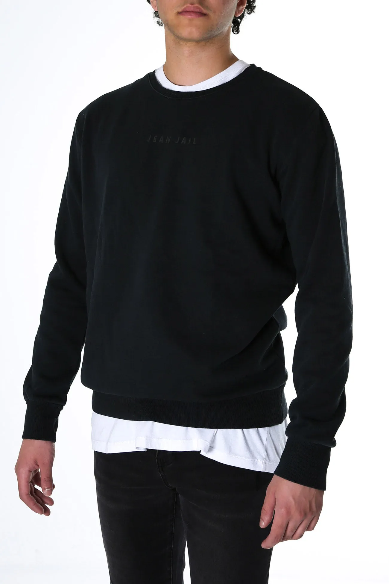 Logo Crew Washed Black