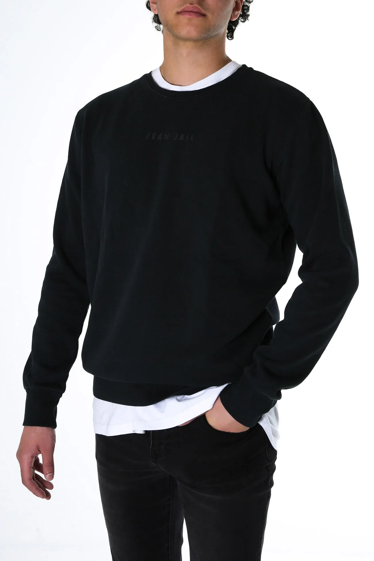 Logo Crew Washed Black