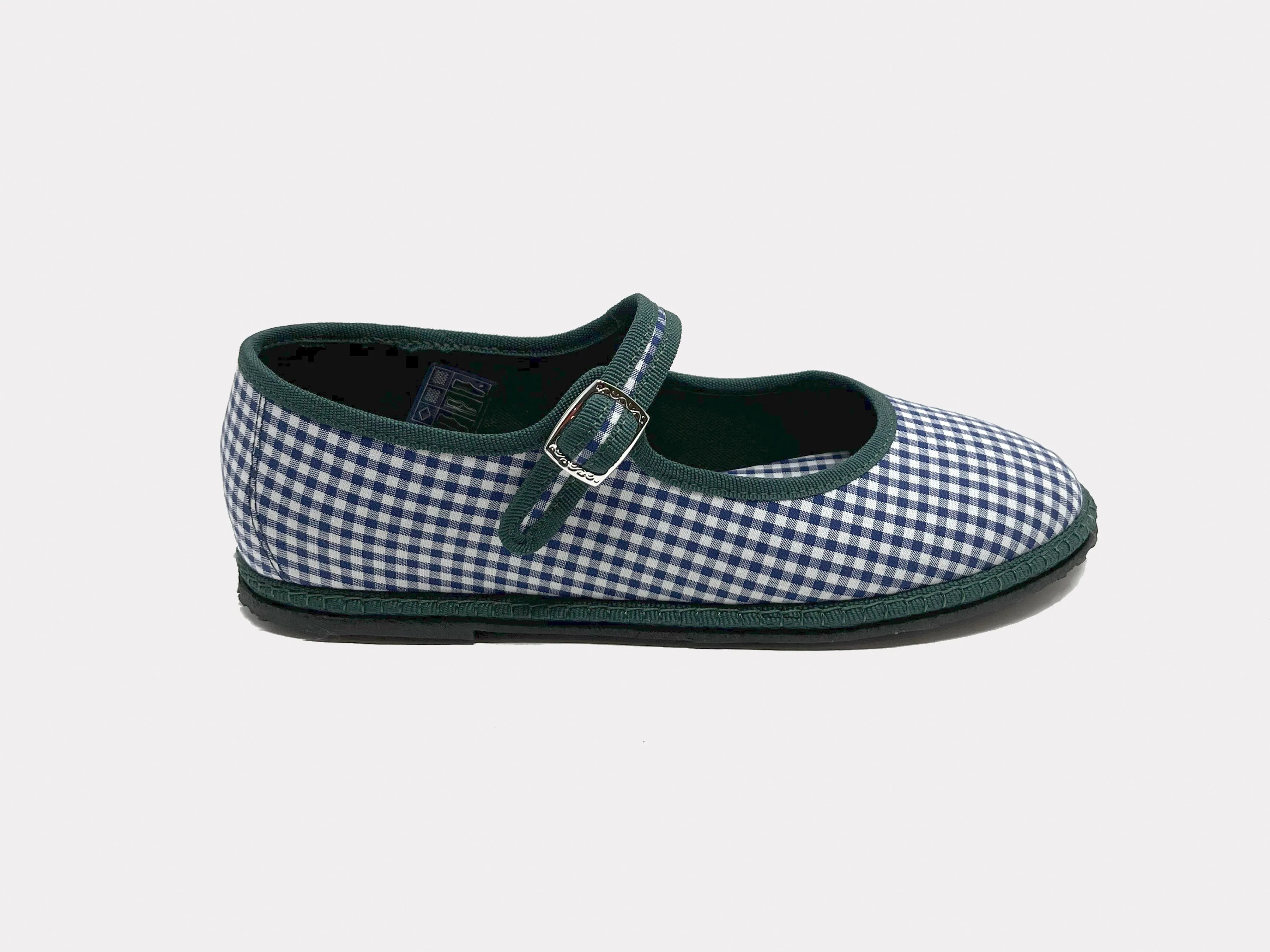 Mary Jane Furlane Navy Gingham