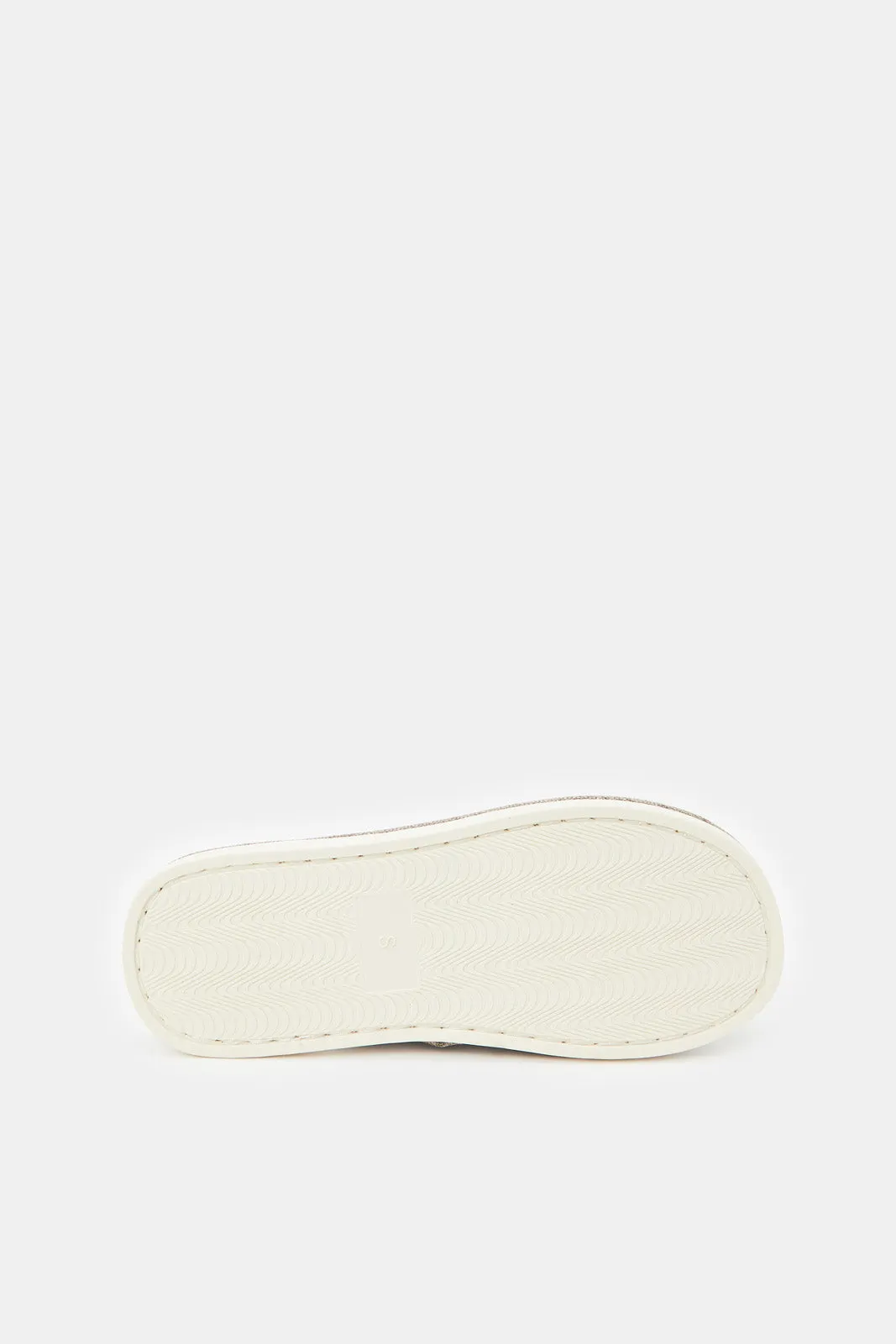 Men Beige Mule Slippers