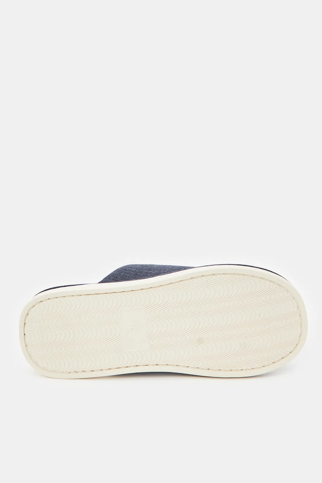 Men Navy Mule Slippers