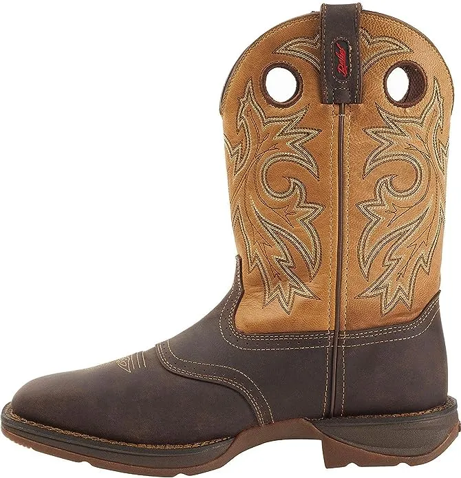 Men's Durango 11" Brown Rebel Brown WP, EH Pull On Steel Square Toe Work Boot