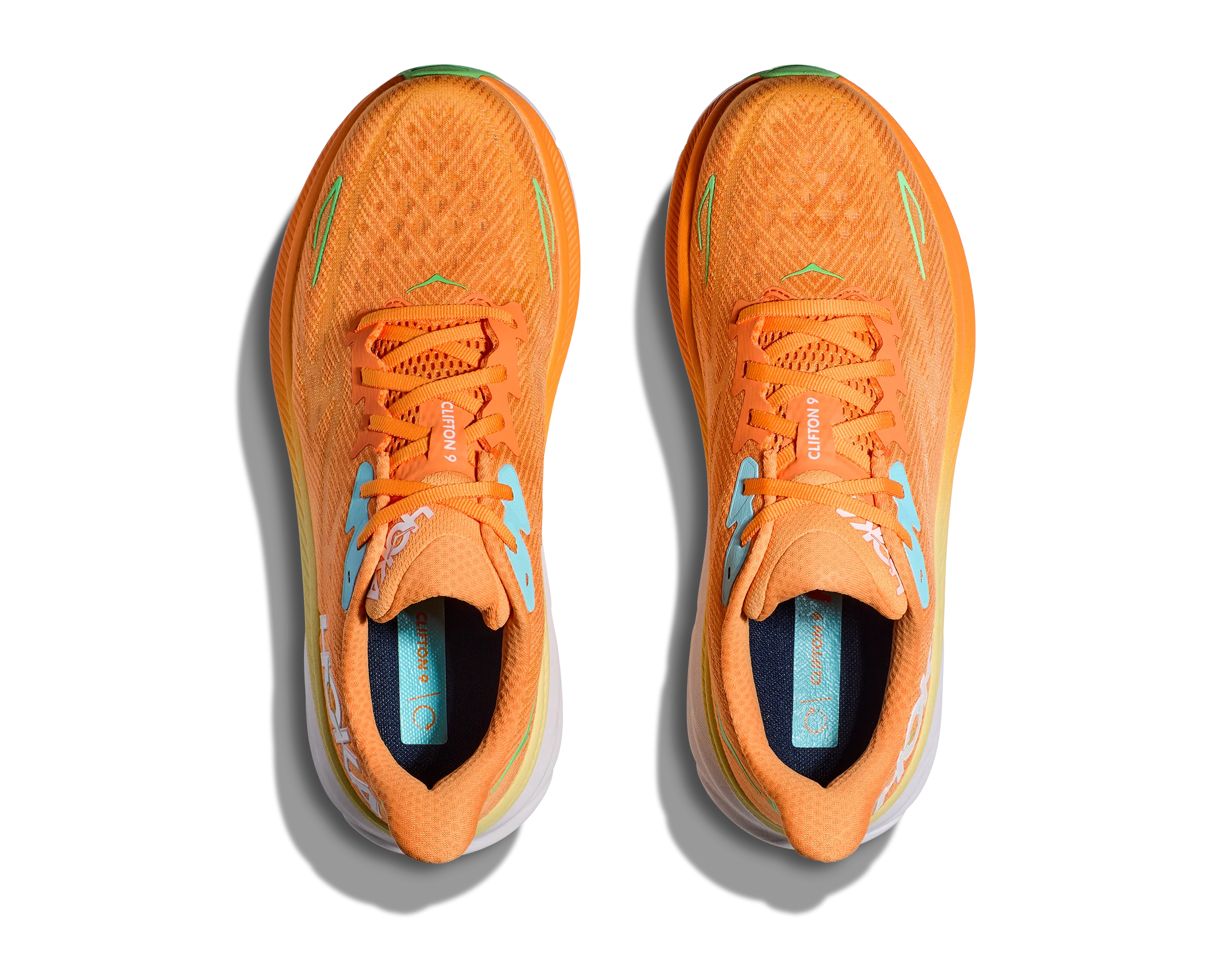 Men's Hoka Clifton 9 1127895SRSH Color: Solar Flare/Sherbet