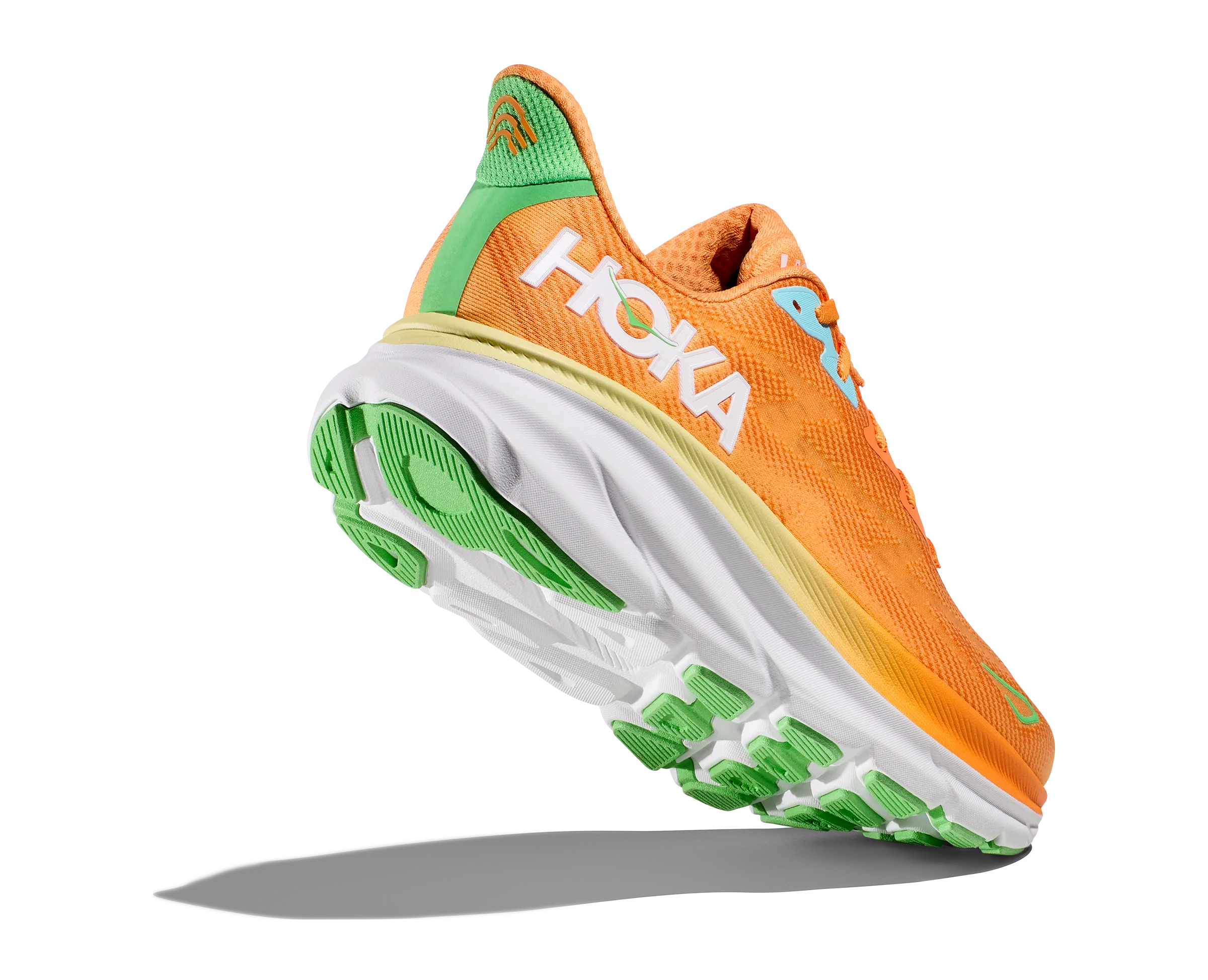 Men's Hoka Clifton 9 1127895SRSH Color: Solar Flare/Sherbet