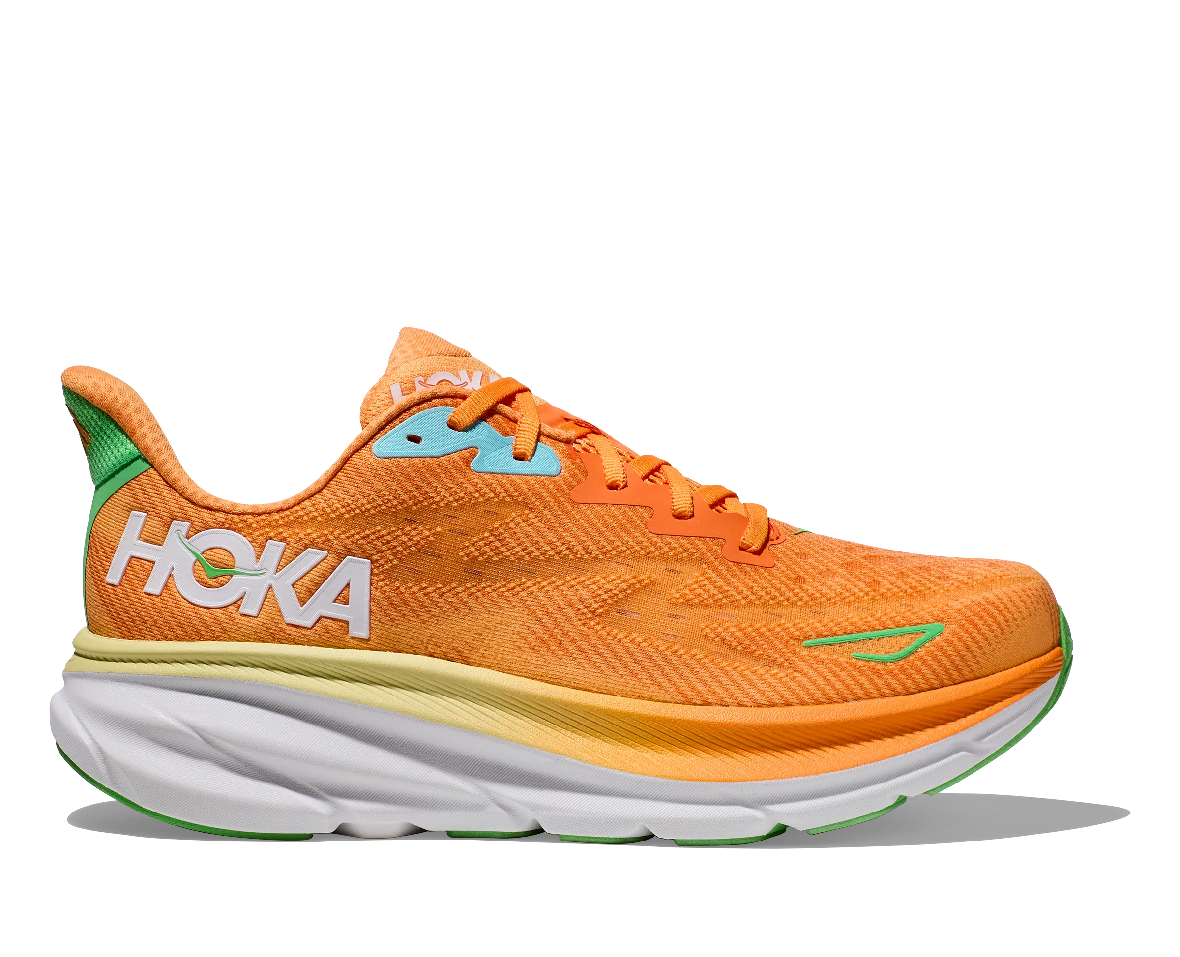 Men's Hoka Clifton 9 1127895SRSH Color: Solar Flare/Sherbet