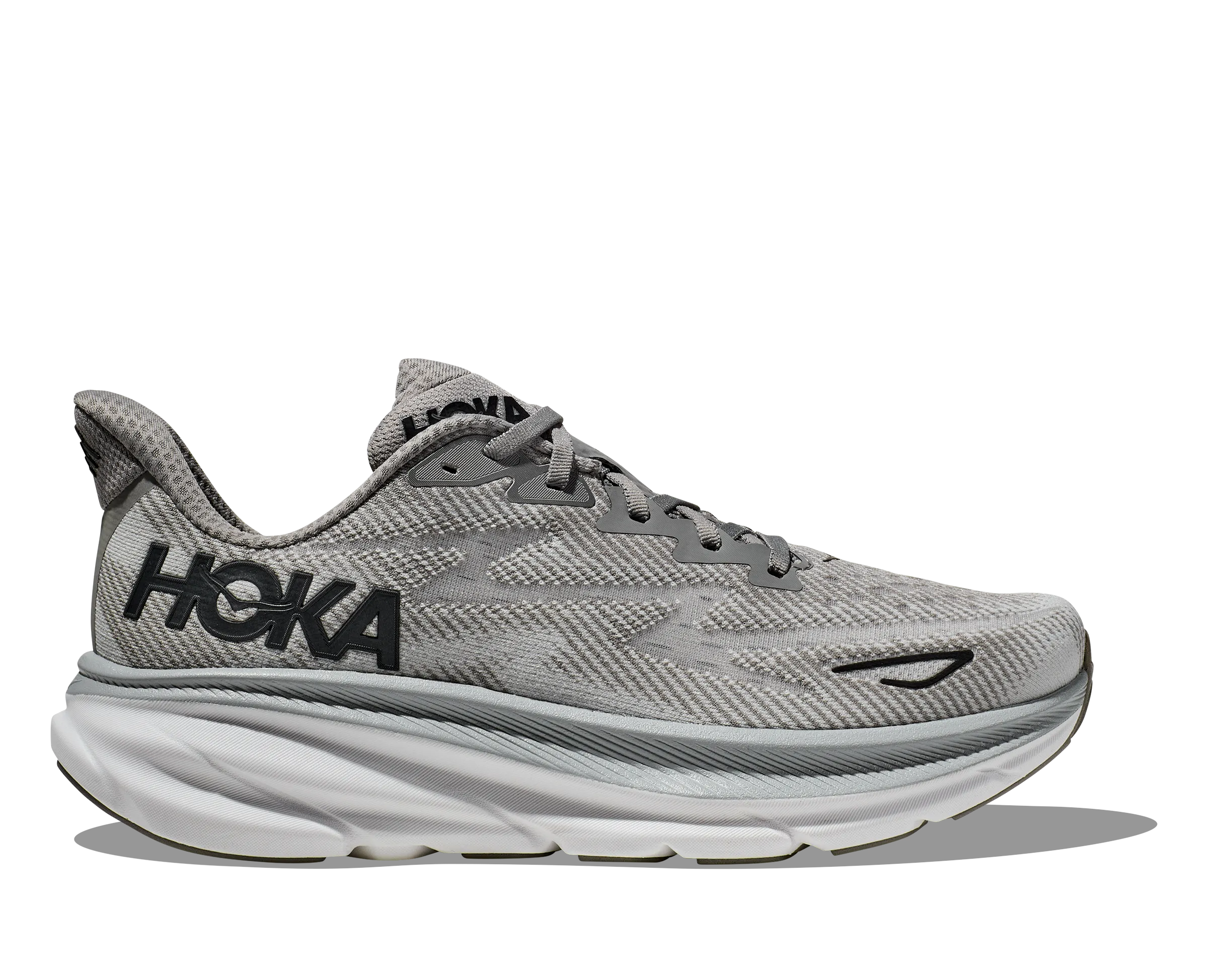 Men's Hoka Clifton 9 Color: Harbor Mist/Black (WIDE WIDTH)