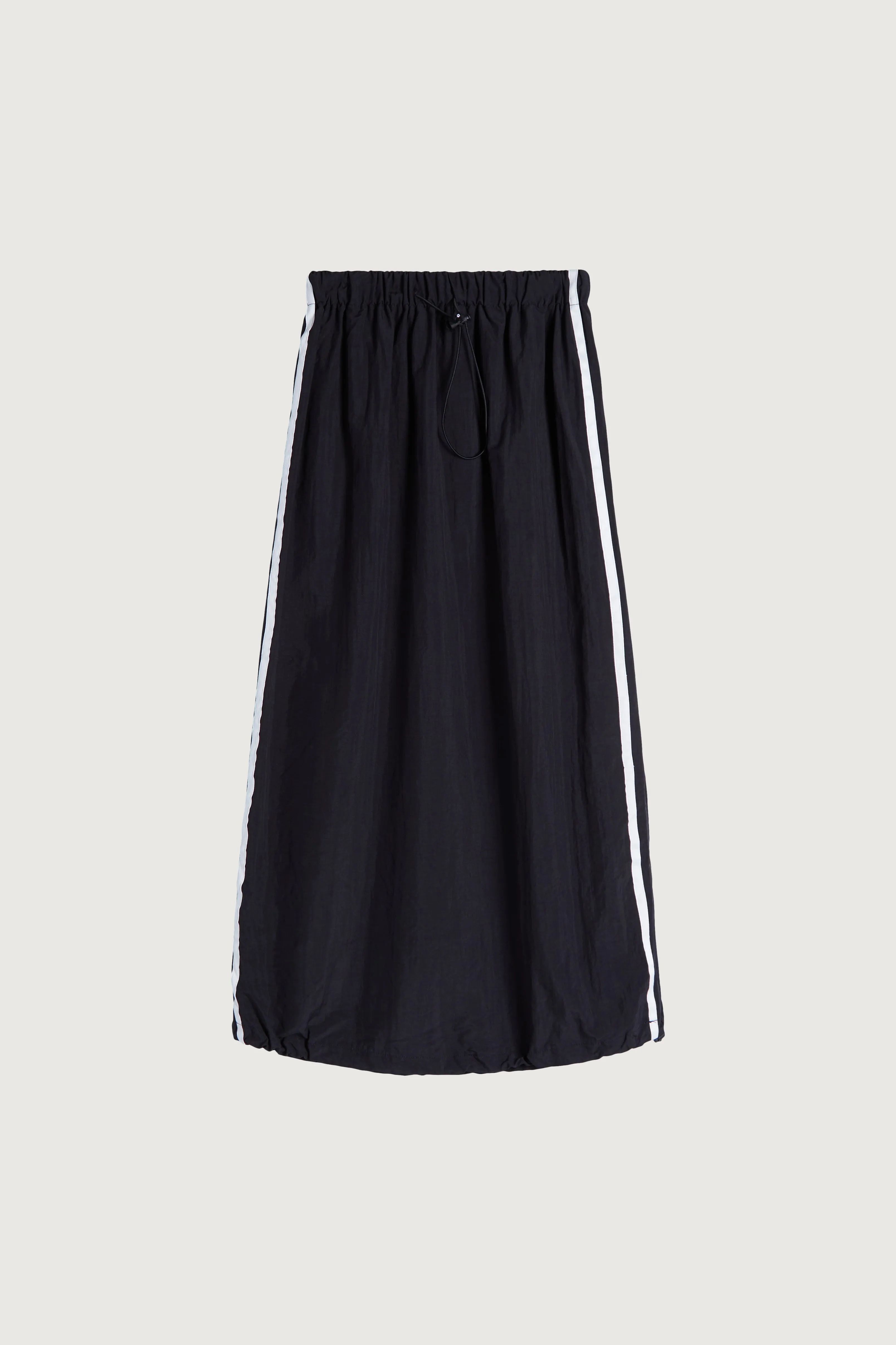 MIDI SKIRT WITH SIDE PIPING