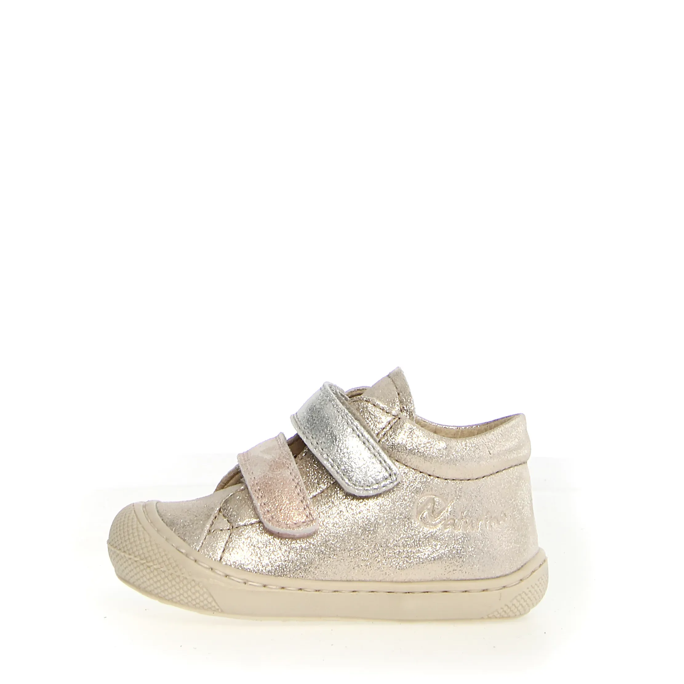 Naturino Corkel Vl Girl's Casual Shoes - Platinum/Cipria/Silver