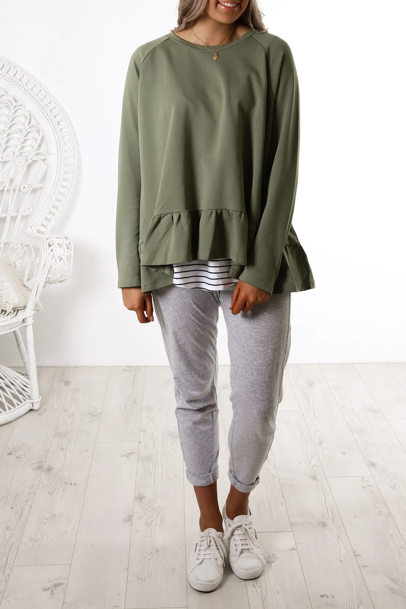 Need You Jumper Khaki