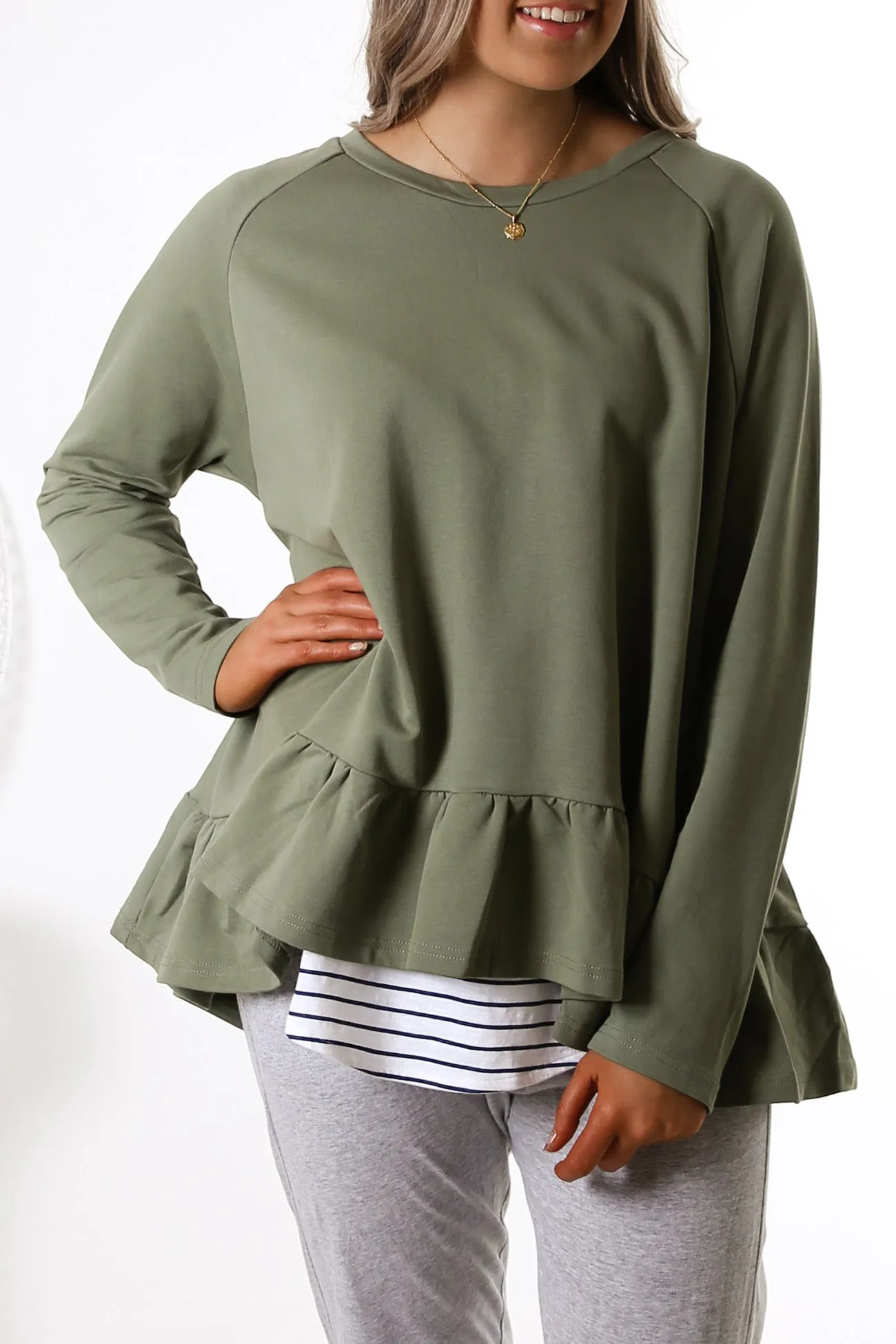 Need You Jumper Khaki