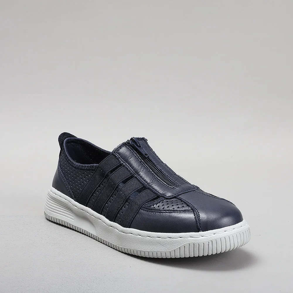 Nikki - Navy/Lt Grey Sole