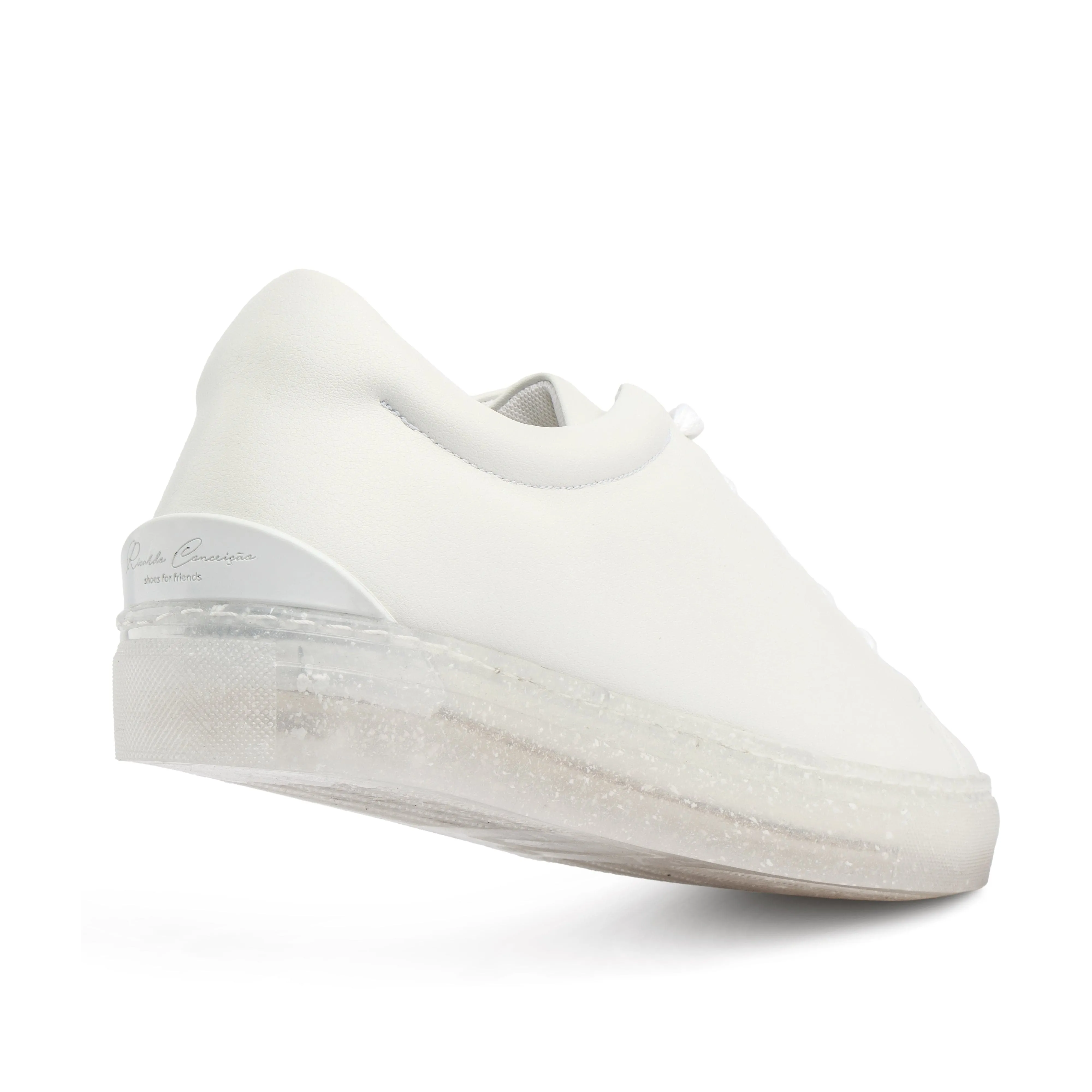 RC Unisex Recycled Vegan Leather Trainers | White