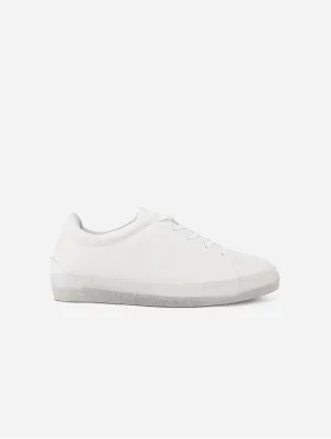 RC Unisex Recycled Vegan Leather Trainers | White