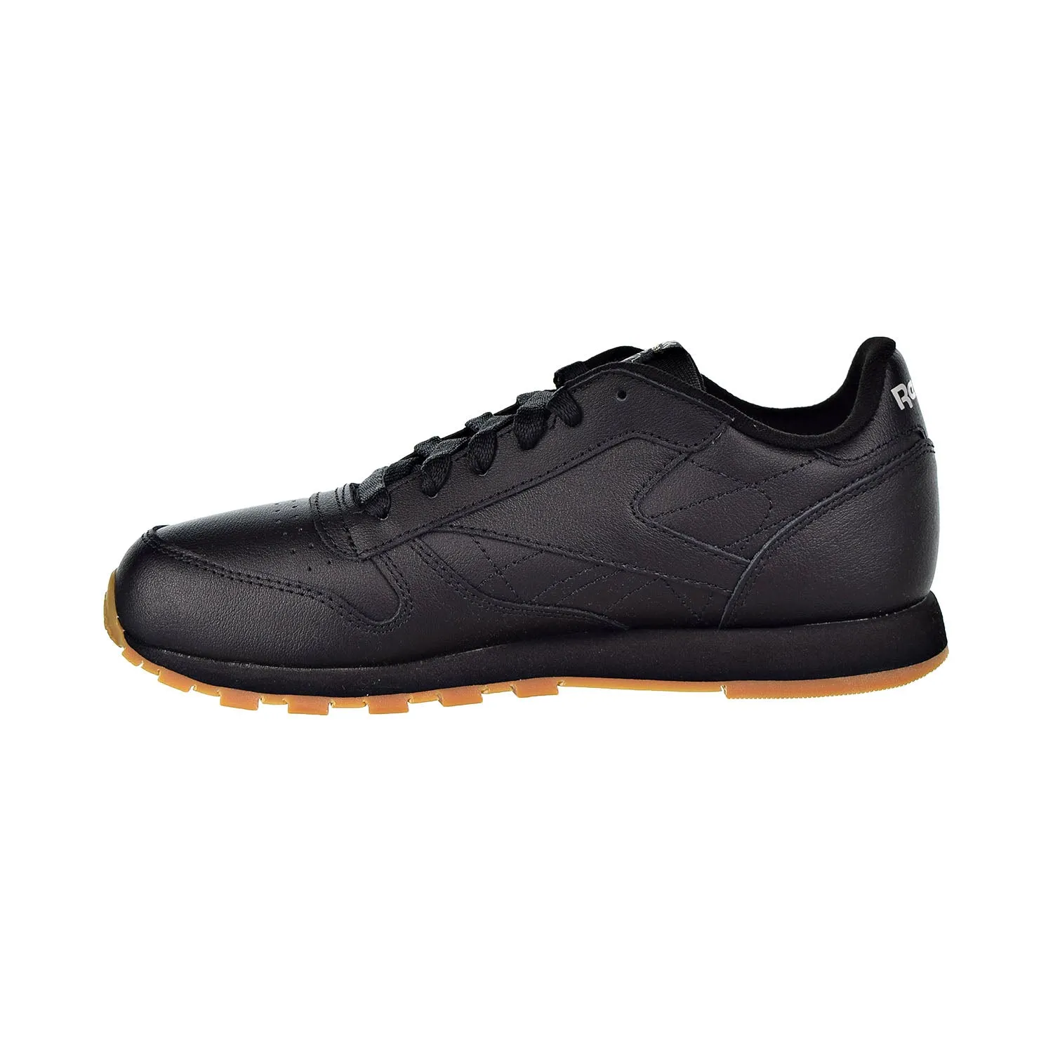 Reebok Classic Leather Big Kids Shoes Black/Gum