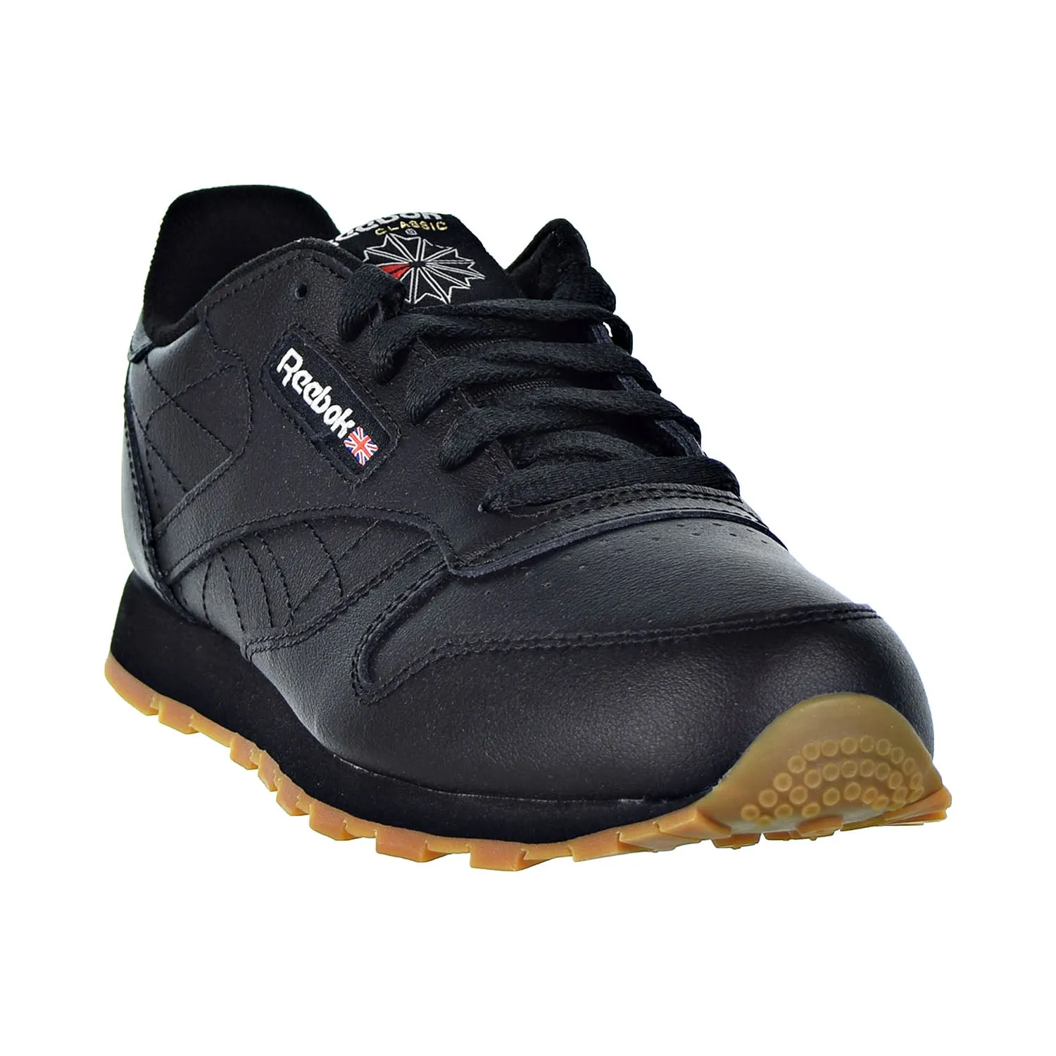 Reebok Classic Leather Big Kids Shoes Black/Gum