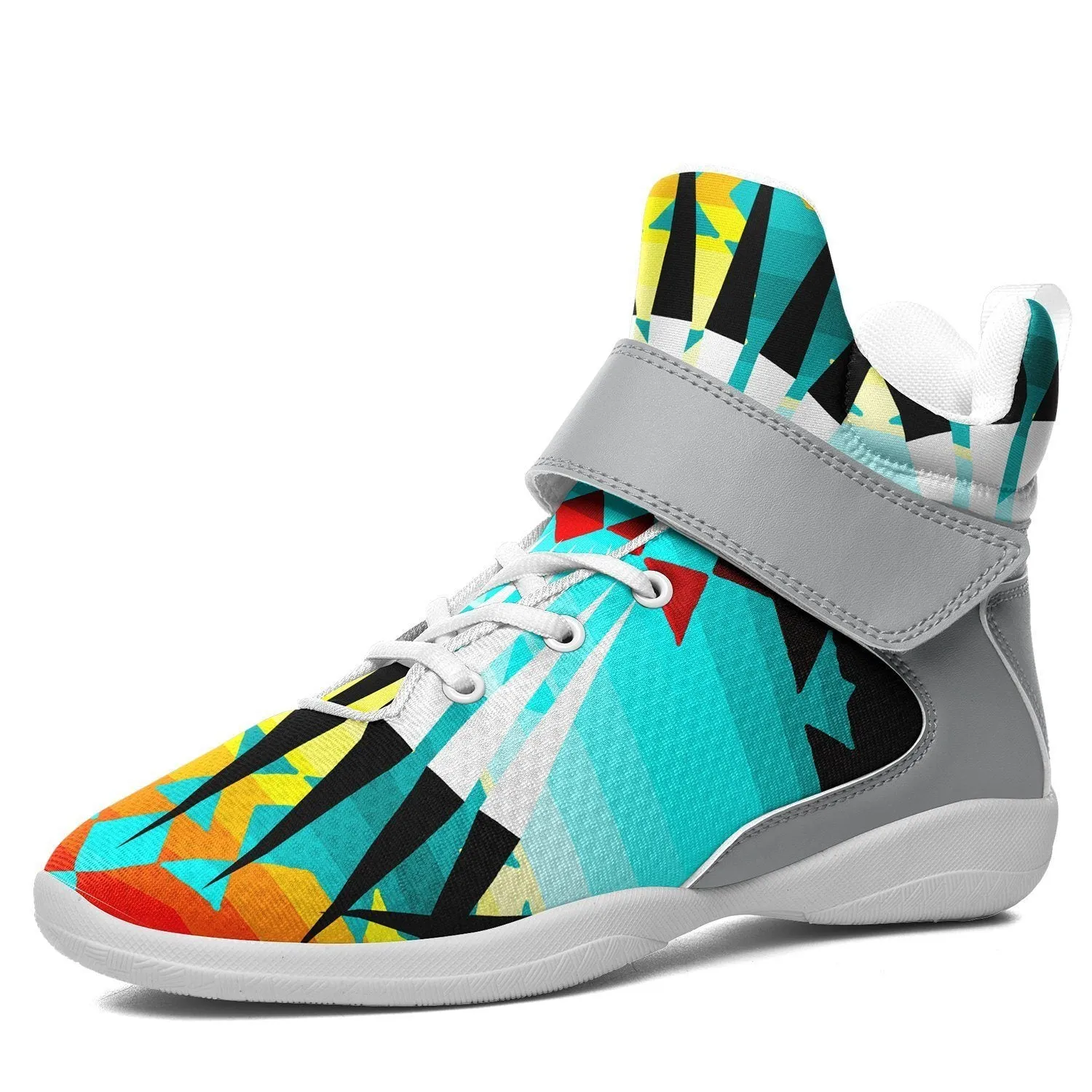 Ribbonwork Bustles Ipottaa Basketball / Sport High Top Shoes - White Sole