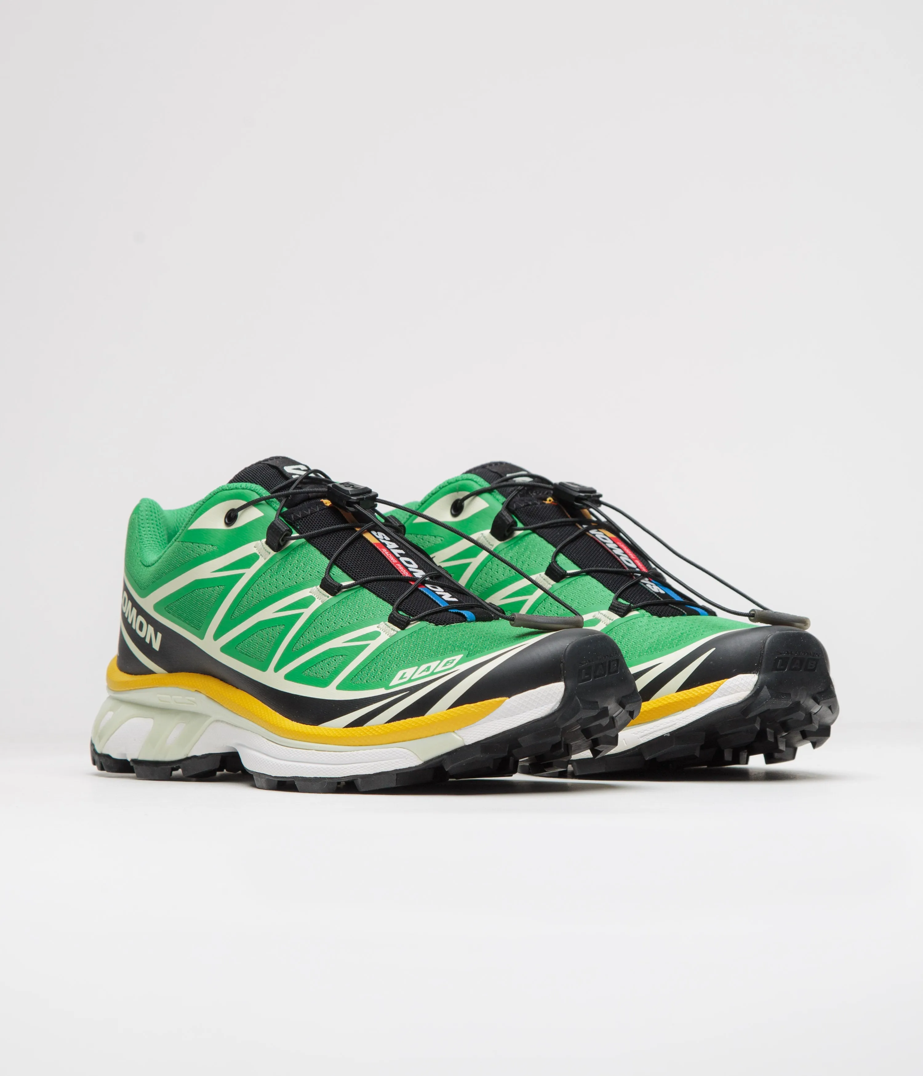 Salomon XT-6 Shoes - Bright Green / Black / Sulphur