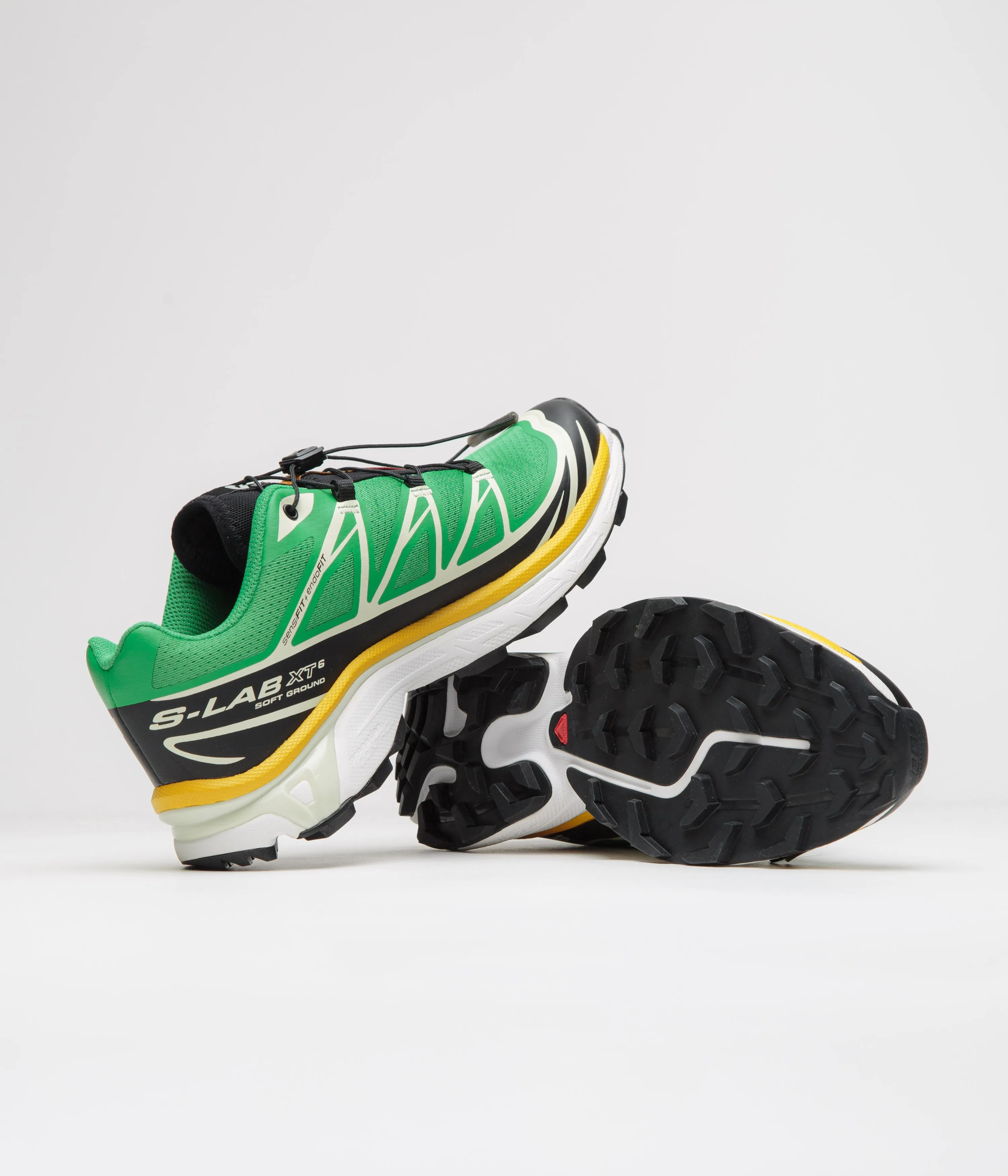 Salomon XT-6 Shoes - Bright Green / Black / Sulphur